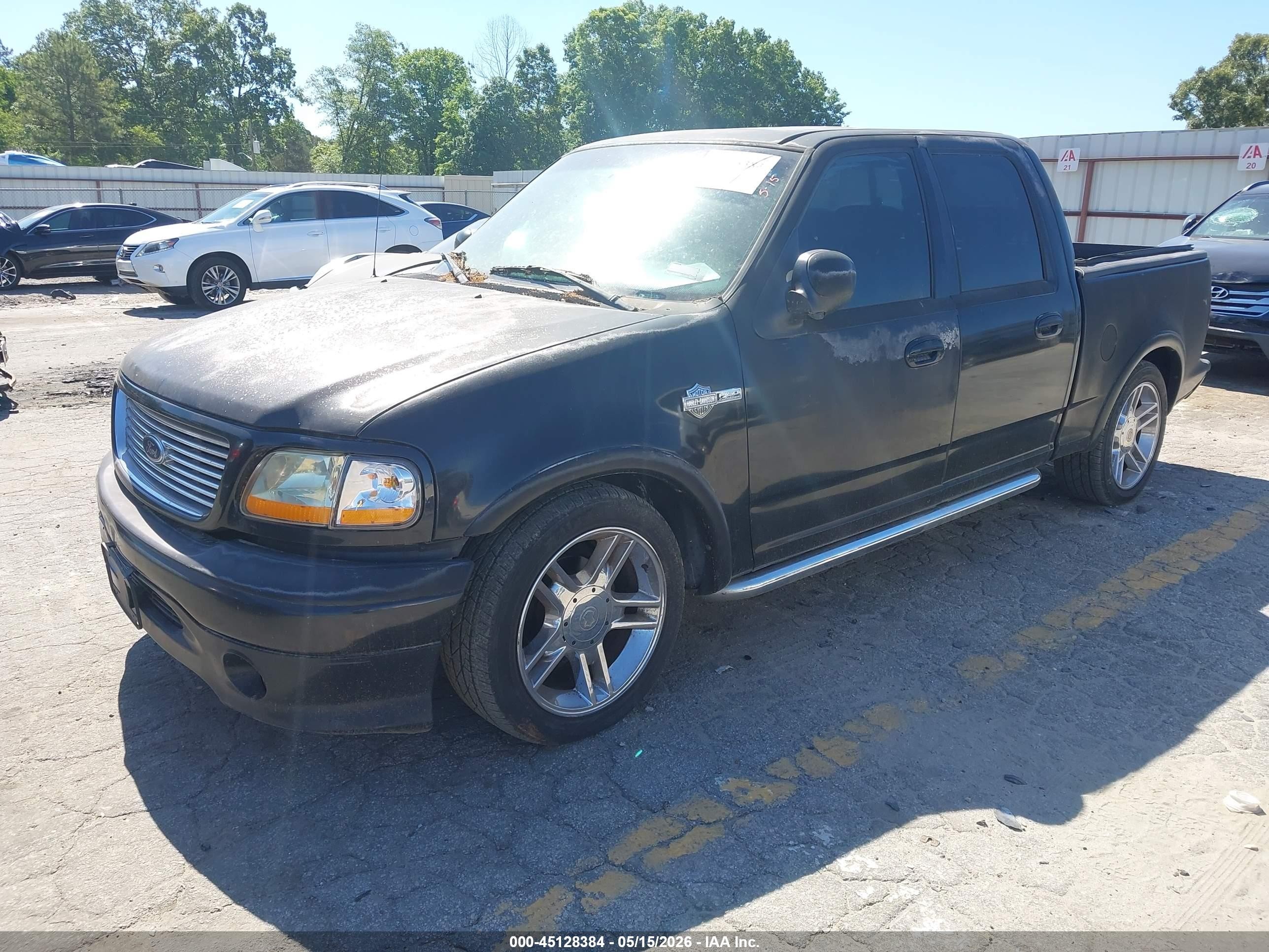 2002 Ford F-150 Lariat Черный vin: 1FTRW07372KC64894