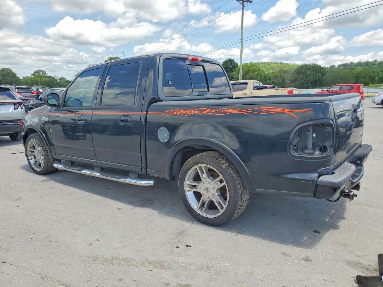 2002 Ford F150 Supercrew Harley Davidson Black vin: 1FTRW07392KE07649