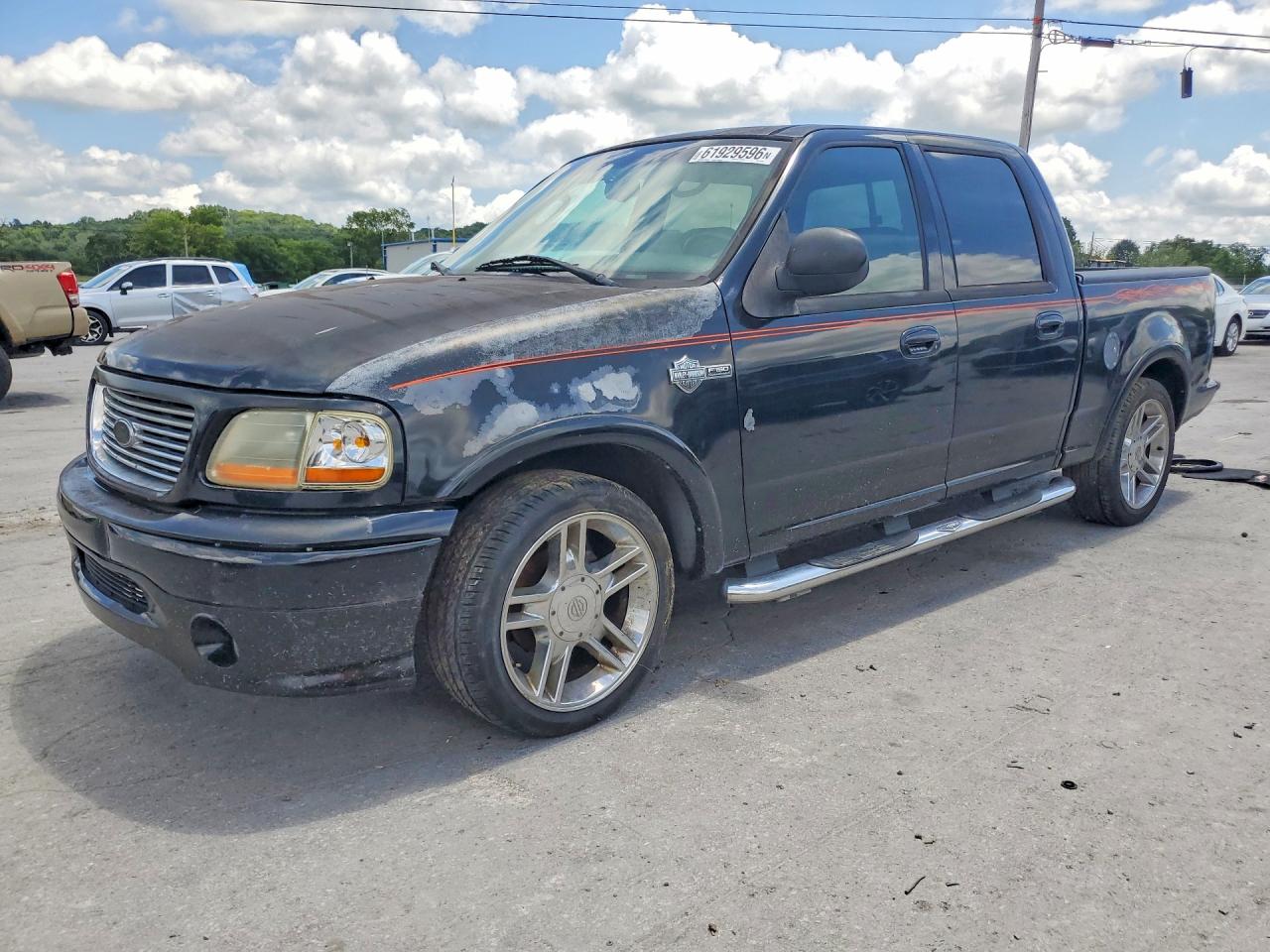 2002 Ford F150 Supercrew Harley Davidson Black vin: 1FTRW07392KE07649