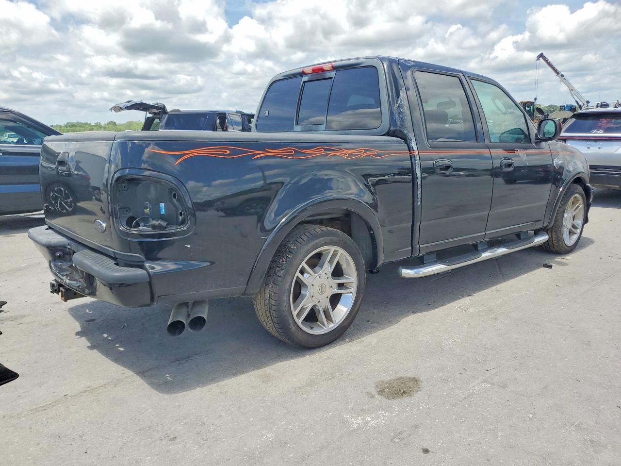 2002 Ford F150 Supercrew Harley Davidson Black vin: 1FTRW07392KE07649