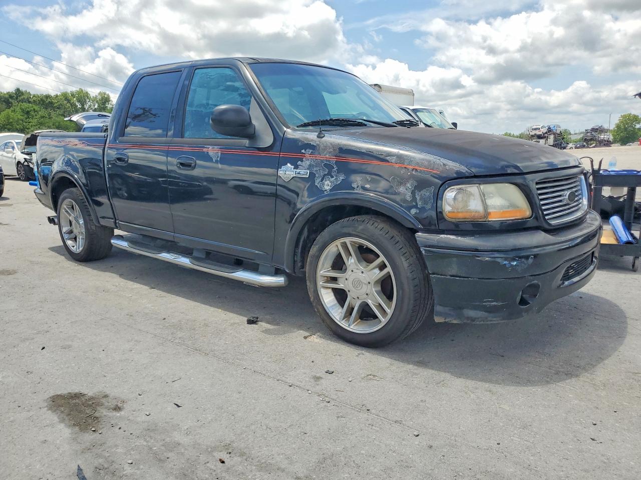 2002 Ford F150 Supercrew Harley Davidson Black vin: 1FTRW07392KE07649