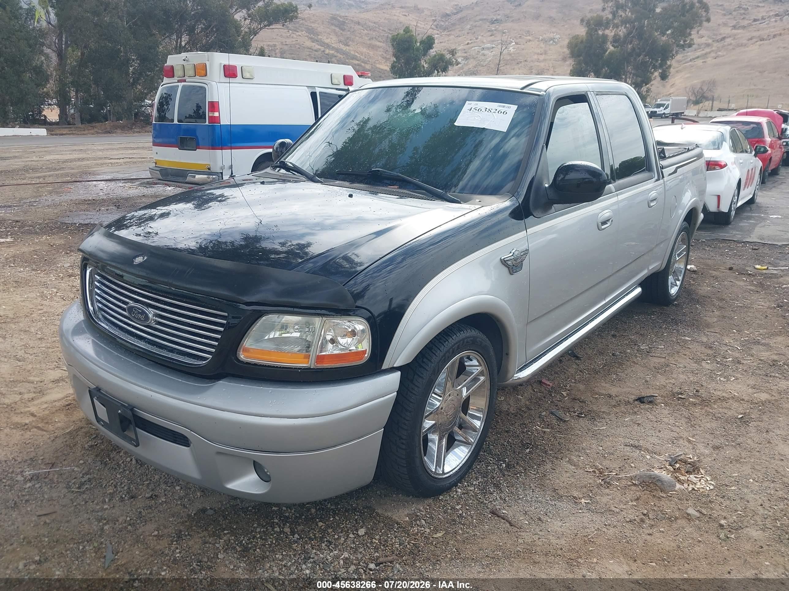 2003 Ford F-150 Lariat Silver vin: 1FTRW07393KC78006