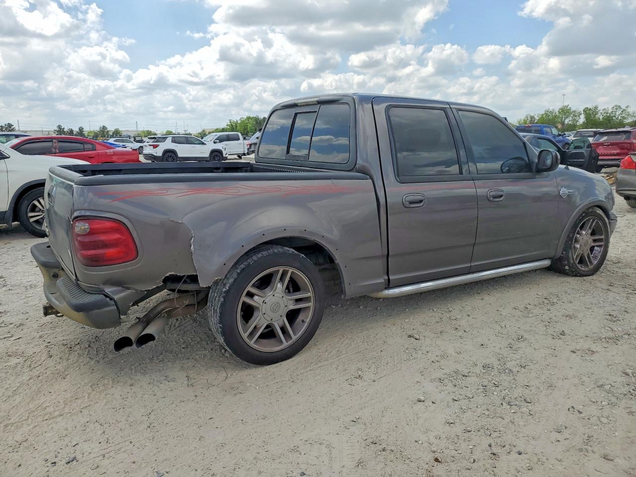 2002 Ford F150 Supercrew Harley Davidson Gray vin: 1FTRW073X2KD18303