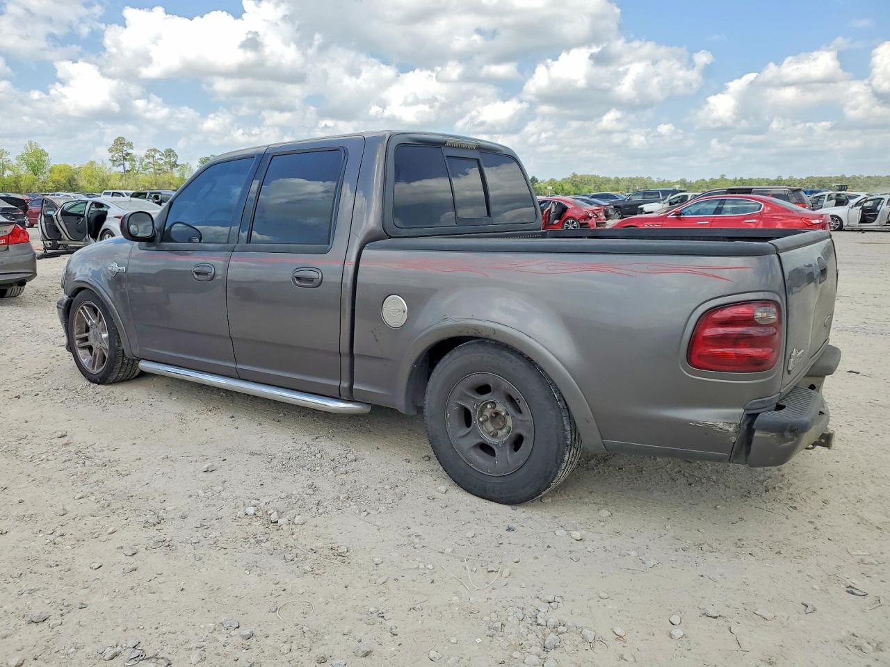 2002 Ford F150 Supercrew Harley Davidson Gray vin: 1FTRW073X2KD18303
