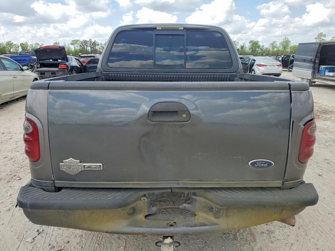 2002 Ford F150 Supercrew Harley Davidson Gray vin: 1FTRW073X2KD18303