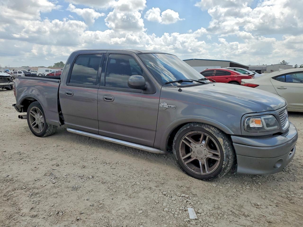 2002 Ford F150 Supercrew Harley Davidson Gray vin: 1FTRW073X2KD18303
