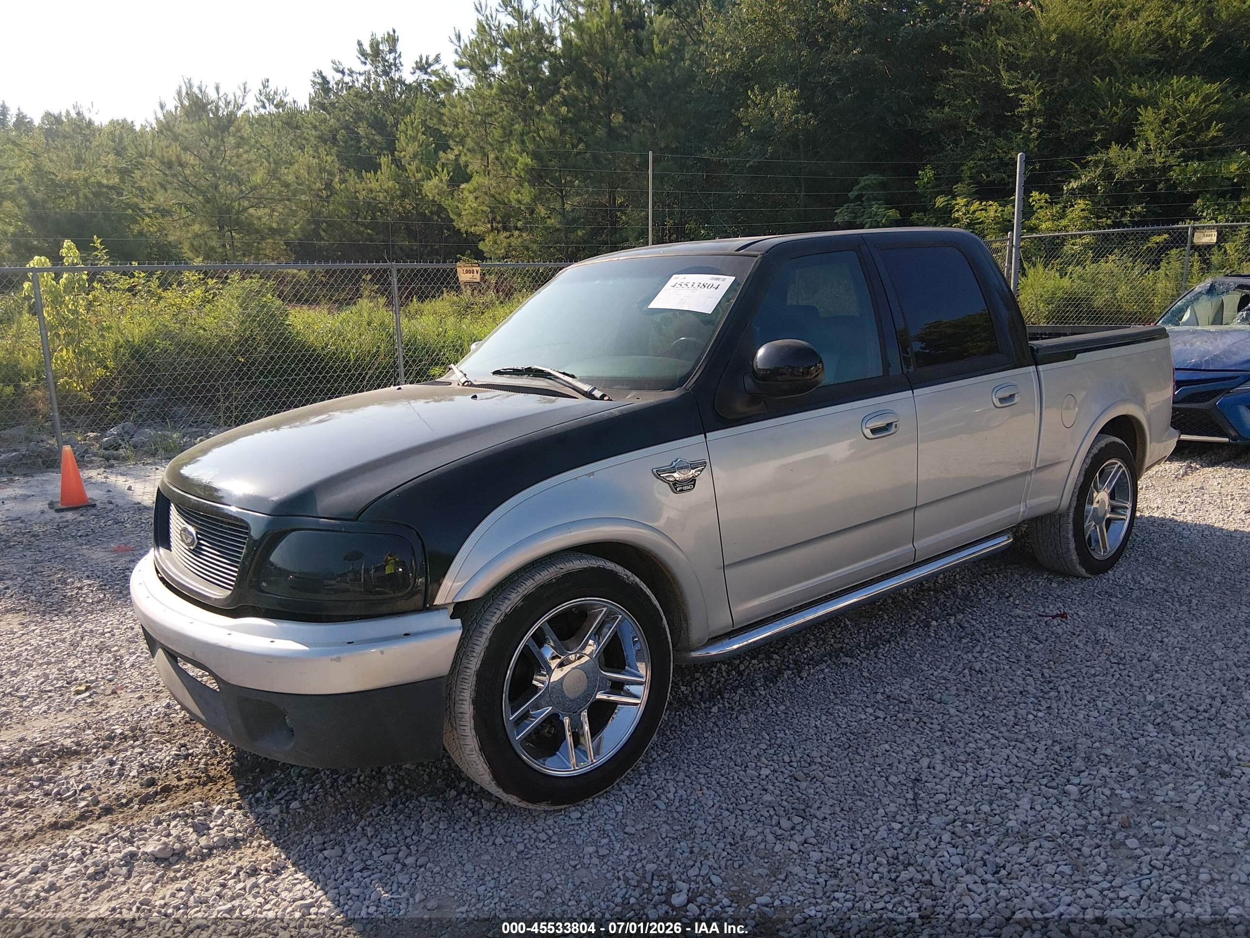 2003 Ford F-150 Lariat Black vin: 1FTRW073X3KC60839