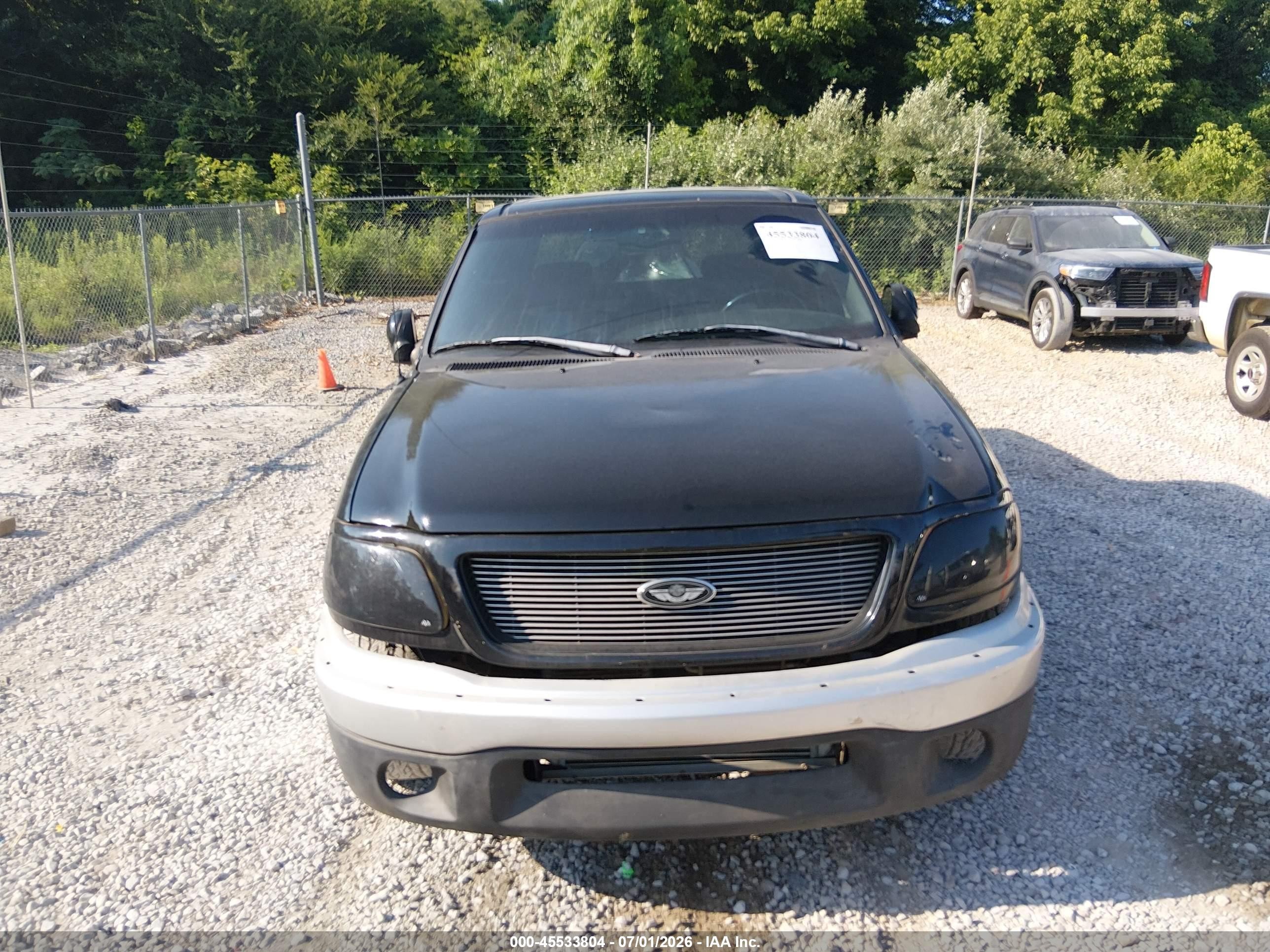 2003 Ford F-150 Lariat Black vin: 1FTRW073X3KC60839