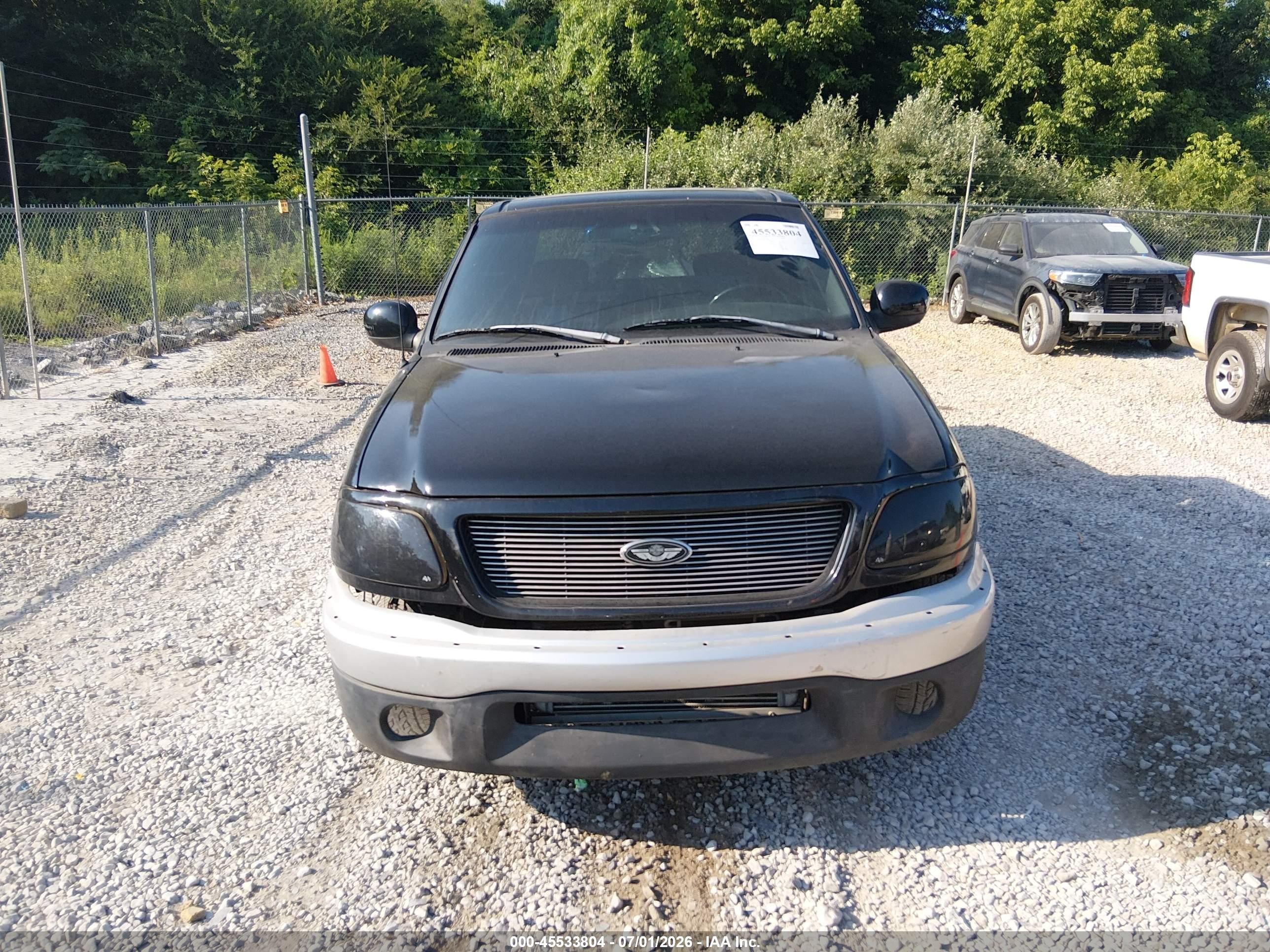 2003 Ford F-150 Lariat Black vin: 1FTRW073X3KC60839