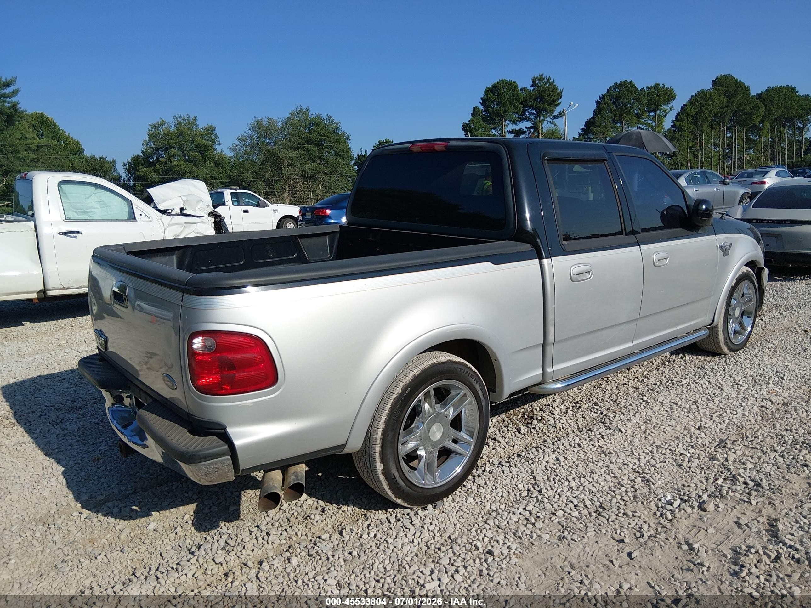 2003 Ford F-150 Lariat Black vin: 1FTRW073X3KC60839