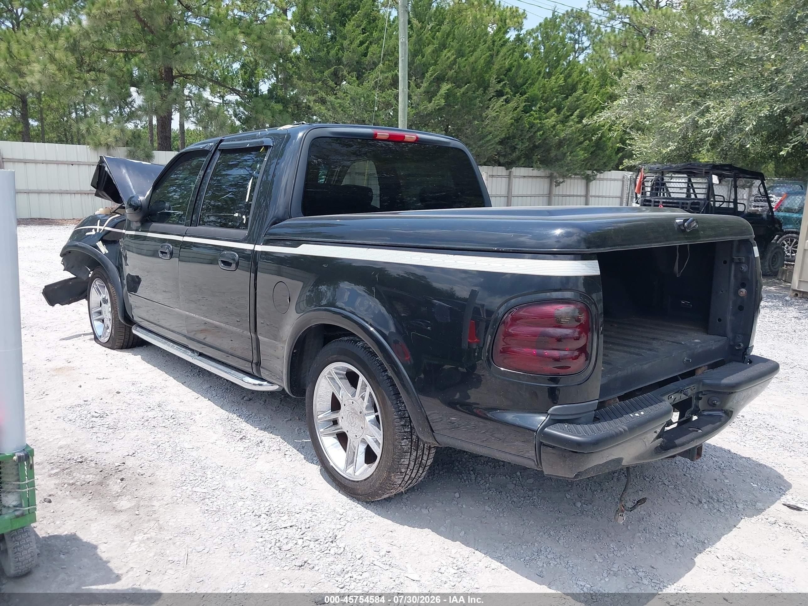 2003 Ford F-150 Lariat Black vin: 1FTRW073X3KD43543