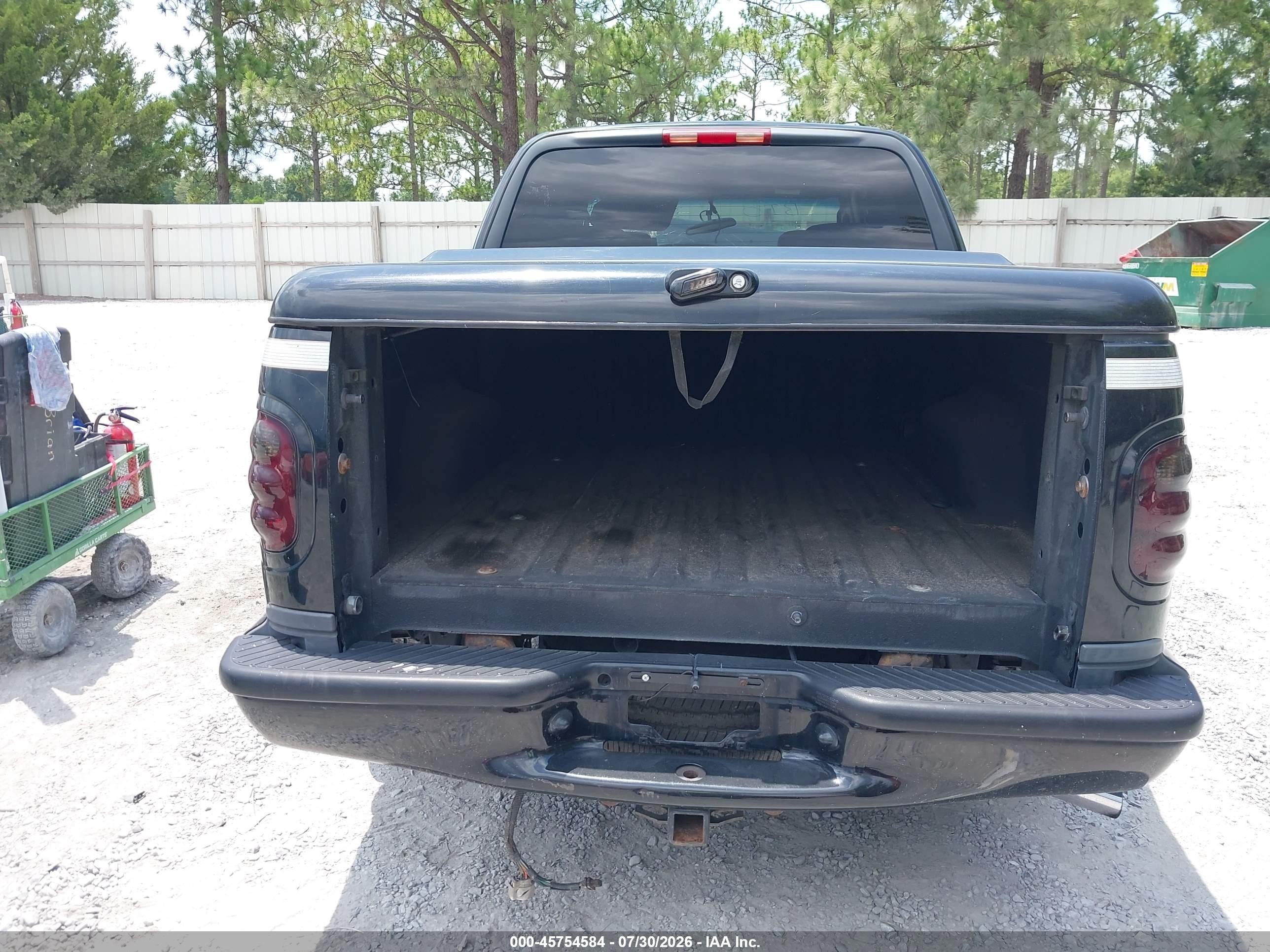 2003 Ford F-150 Lariat Black vin: 1FTRW073X3KD43543