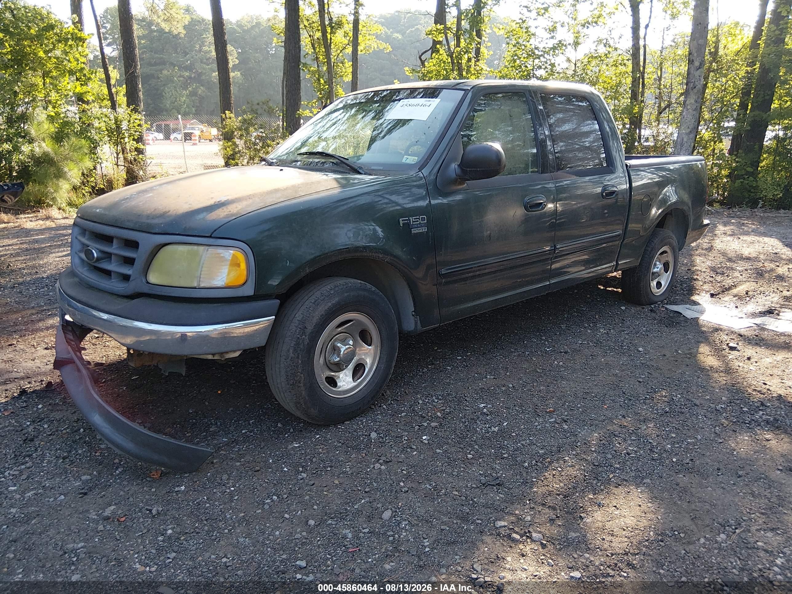 2003 Ford F-150 Lariat/xlt Green vin: 1FTRW07603KA22041