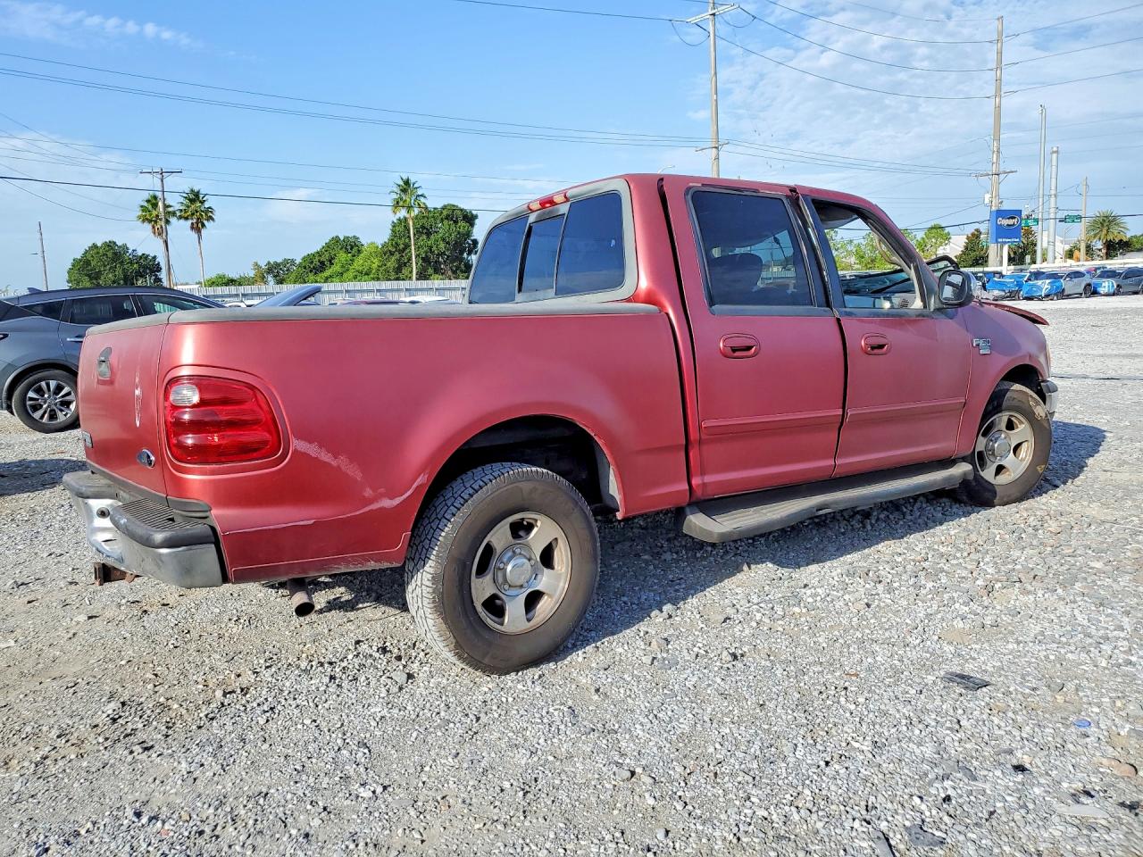 2002 Ford F150 Supercrew Red vin: 1FTRW07612KA75829