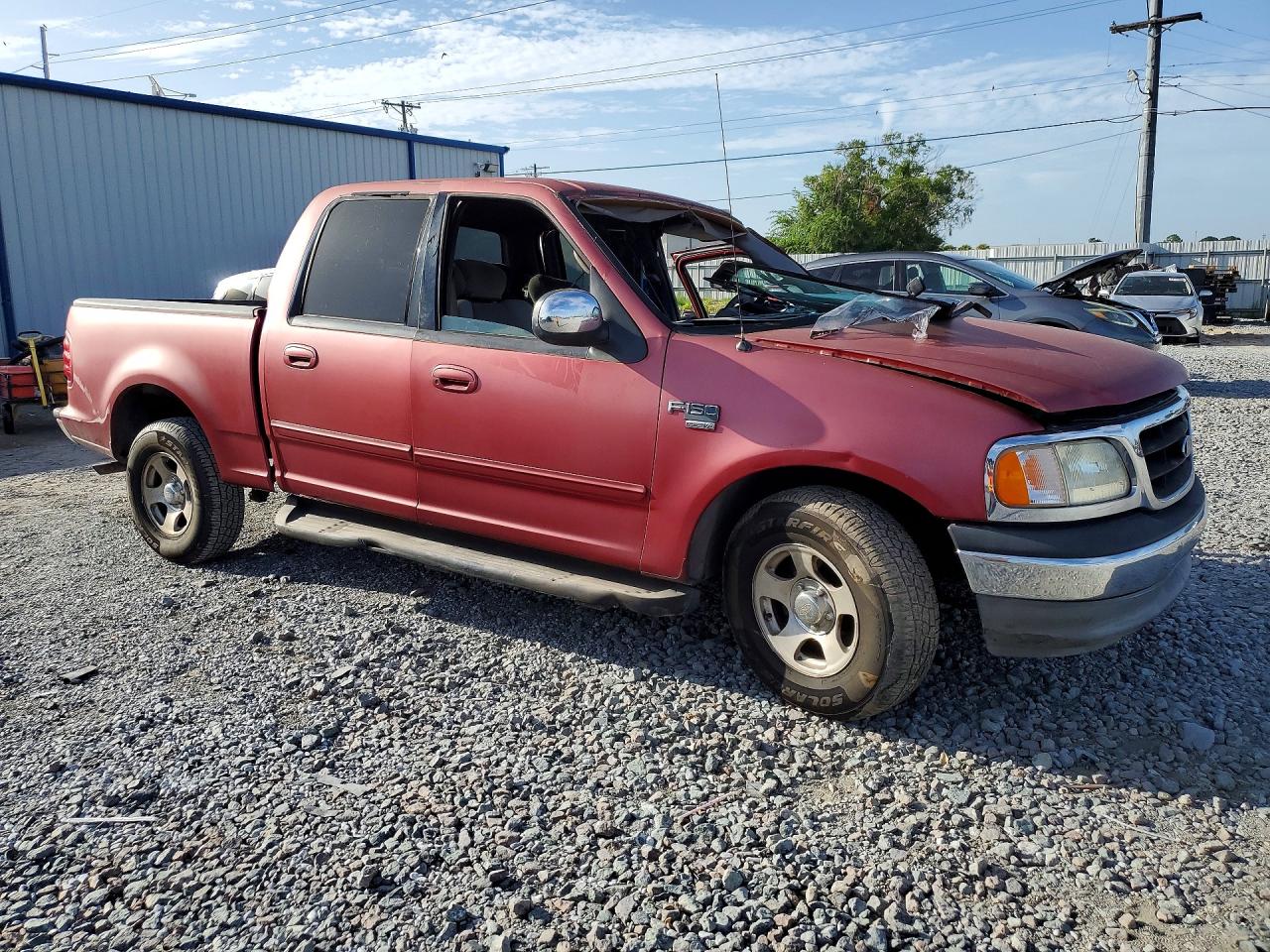 2002 Ford F150 Supercrew Red vin: 1FTRW07612KA75829