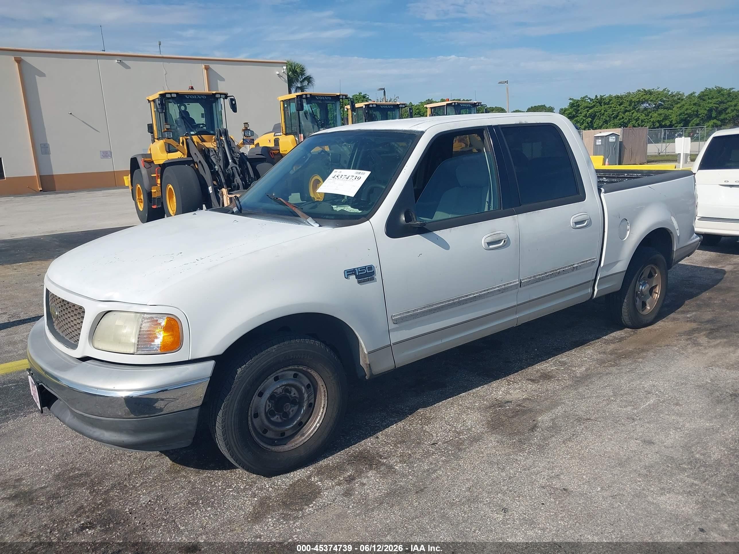 2003 Ford F-150 Lariat/xlt White vin: 1FTRW07613KB17143