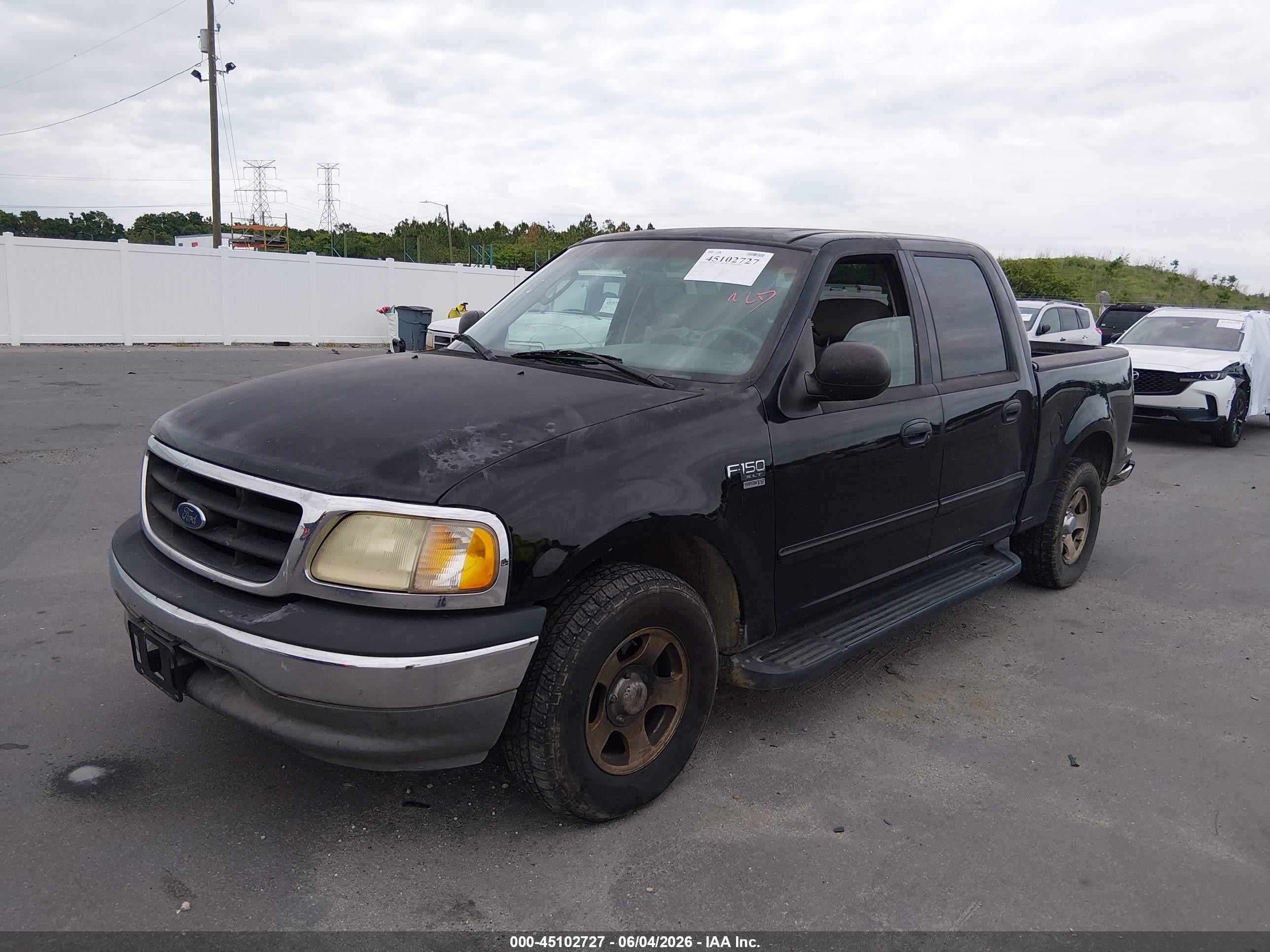 2003 Ford F-150 Lariat/xlt Black vin: 1FTRW07613KD68437