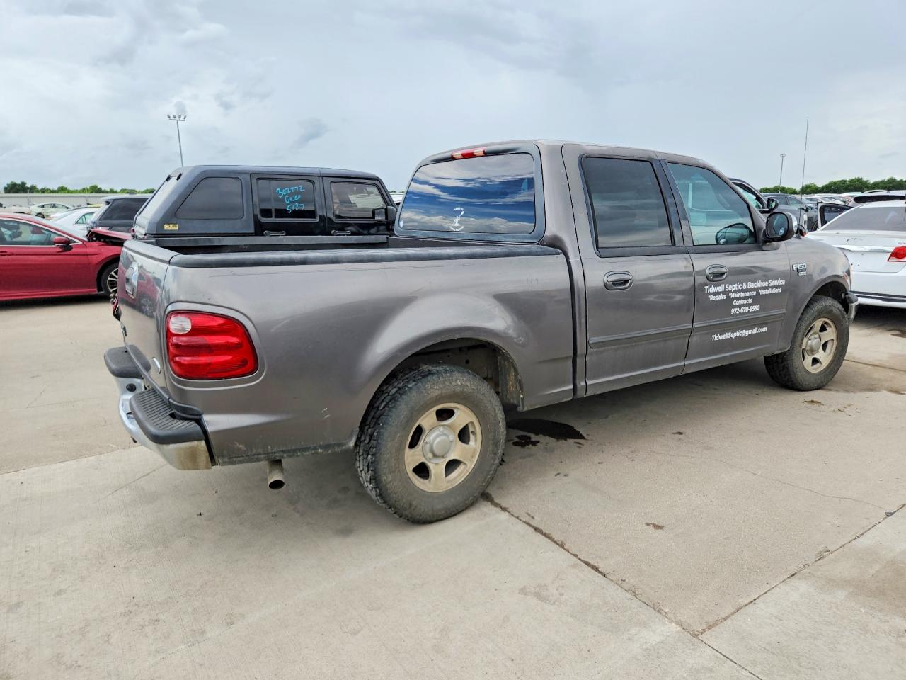 2002 Ford F150 Supercrew Gray vin: 1FTRW07622KA03313