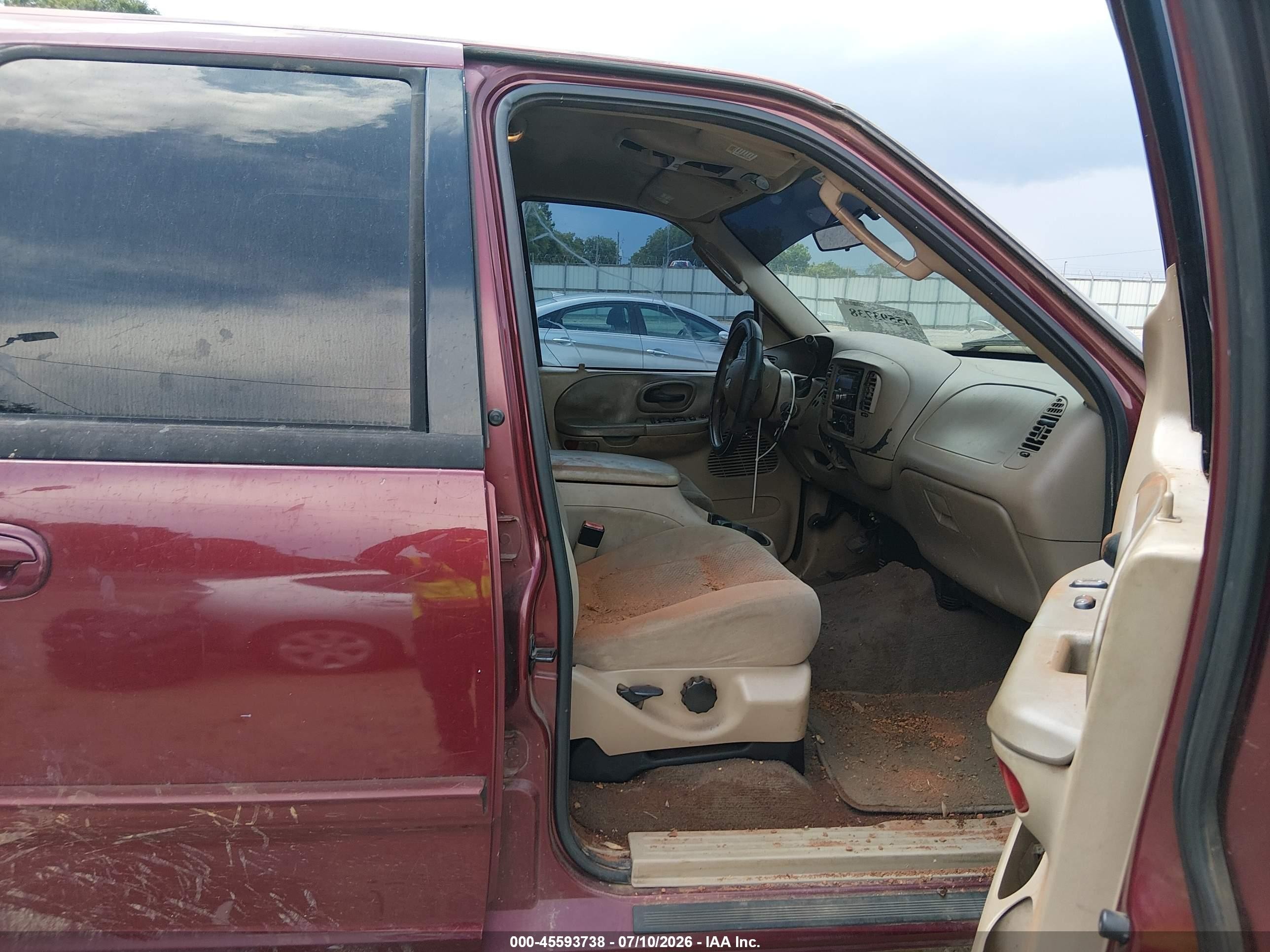 2003 Ford F-150 Lariat/xlt Red vin: 1FTRW07623KA20758