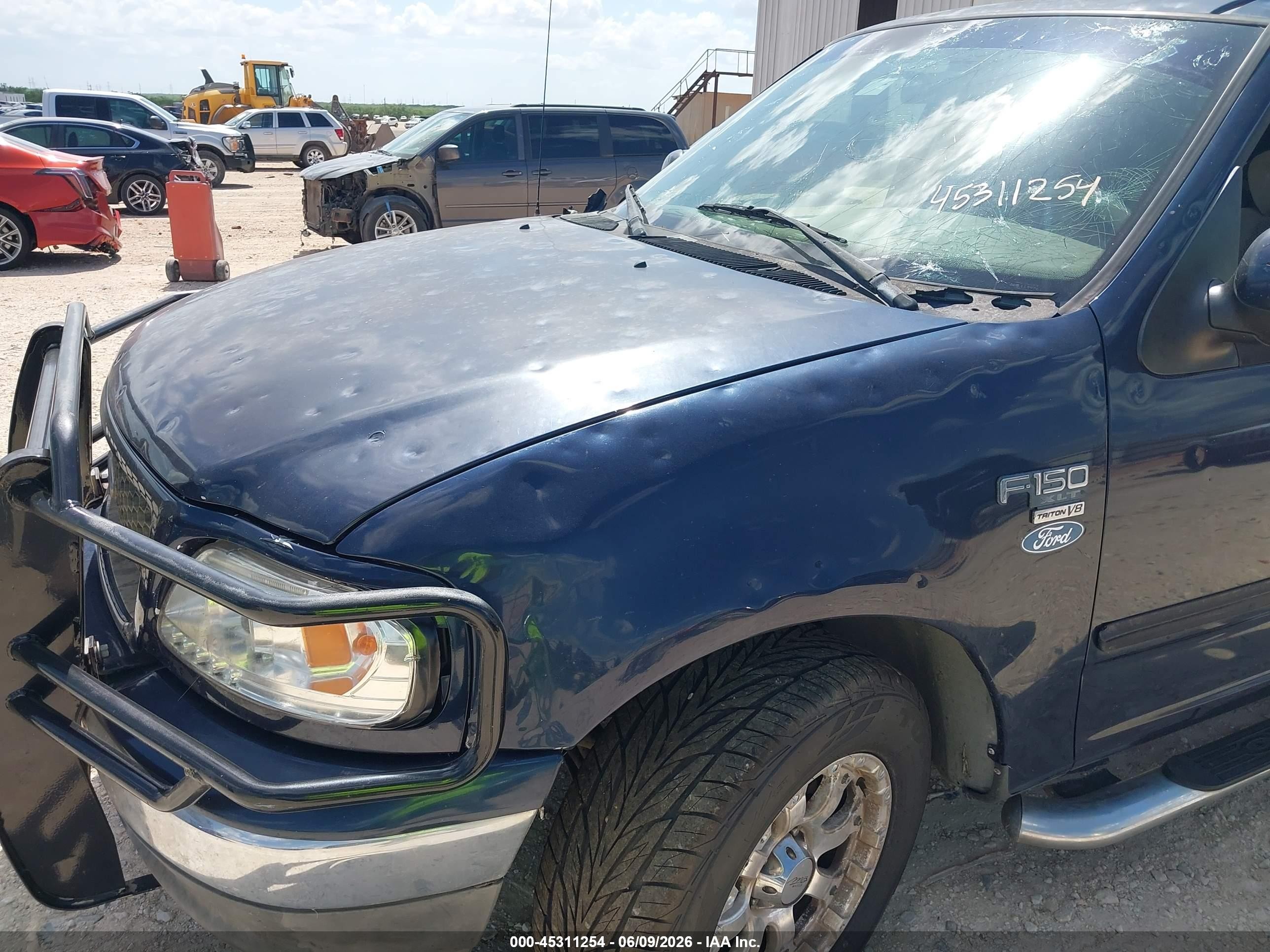 2003 Ford F-150 Lariat/xlt Blue vin: 1FTRW07623KC61865