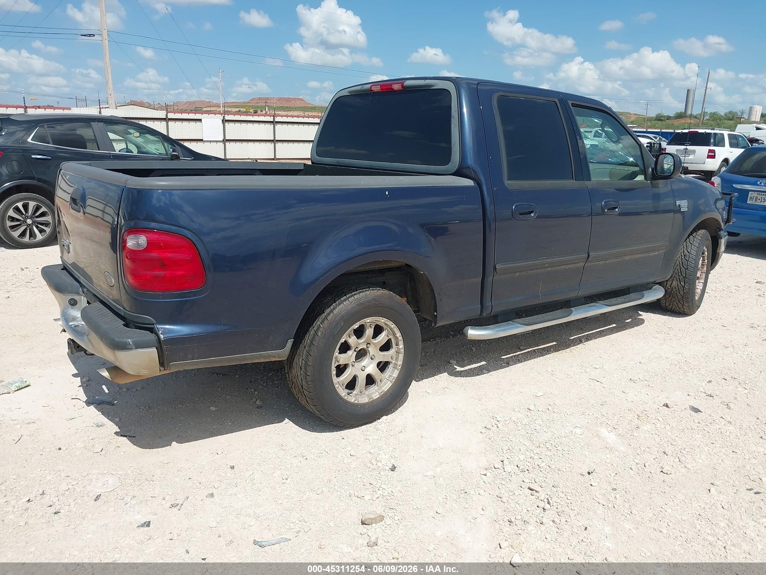 2003 Ford F-150 Lariat/xlt Blue vin: 1FTRW07623KC61865