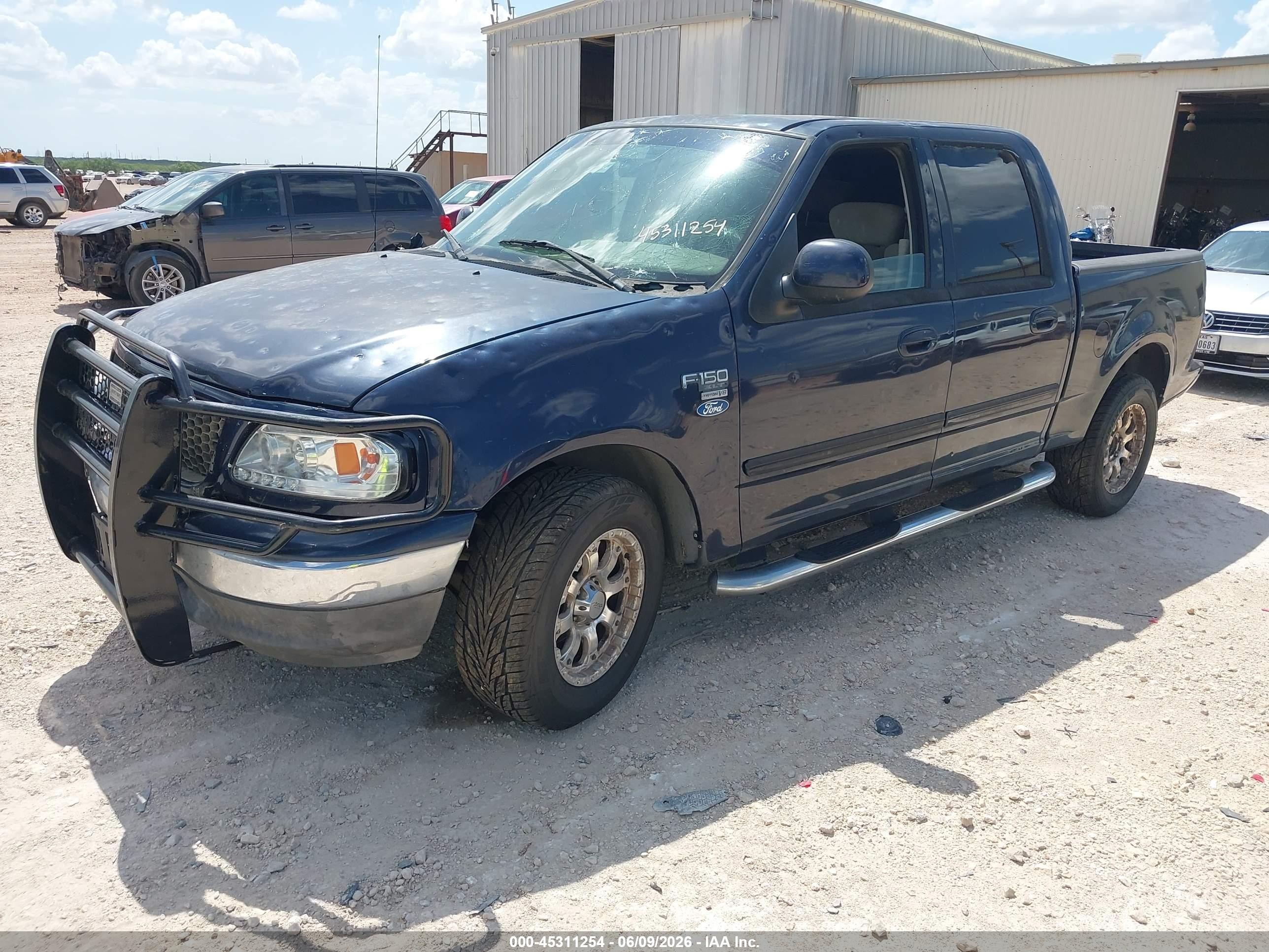 2003 Ford F-150 Lariat/xlt Blue vin: 1FTRW07623KC61865
