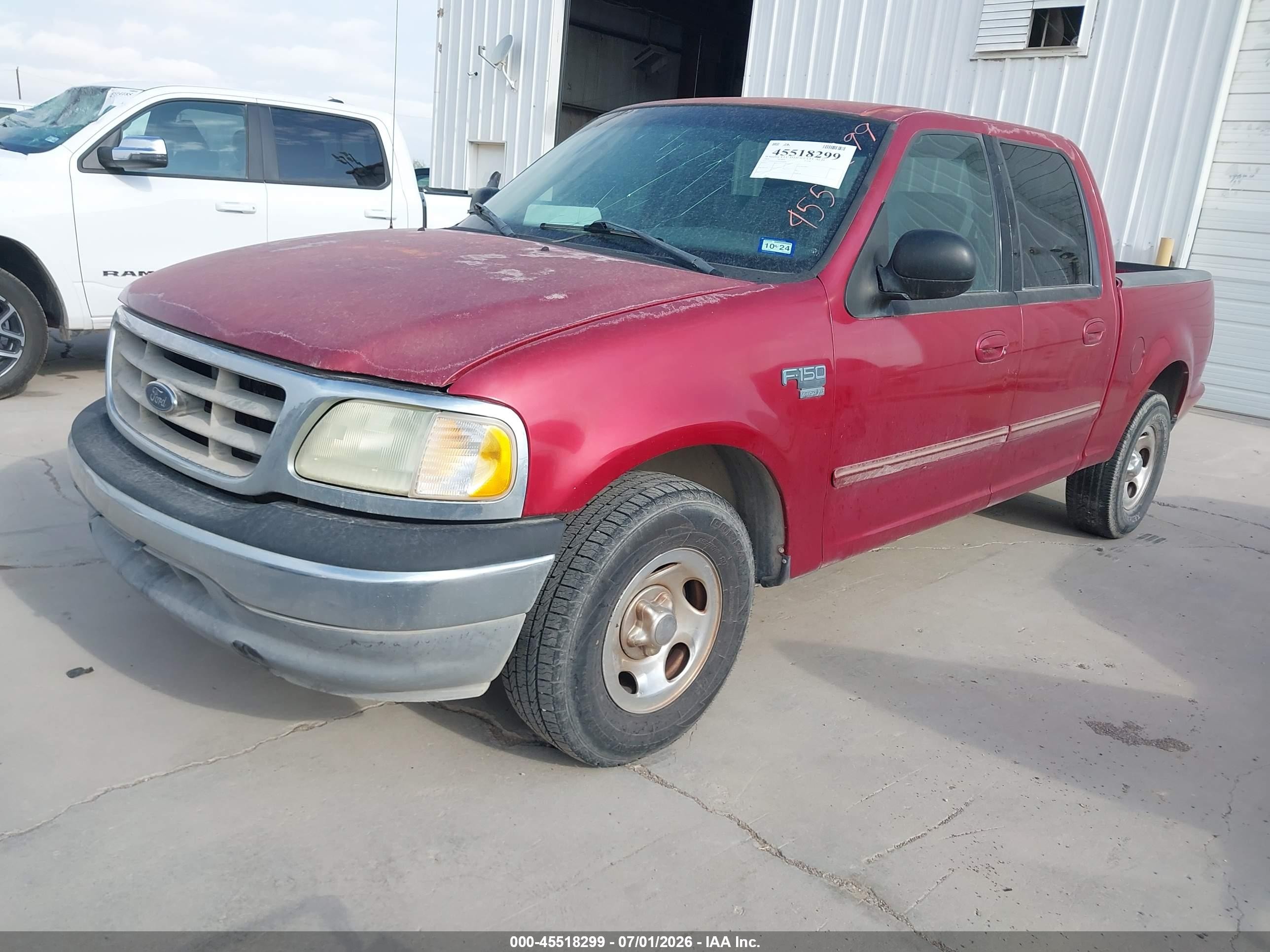 2003 Ford F-150 Lariat/xlt Red vin: 1FTRW07623KD36094