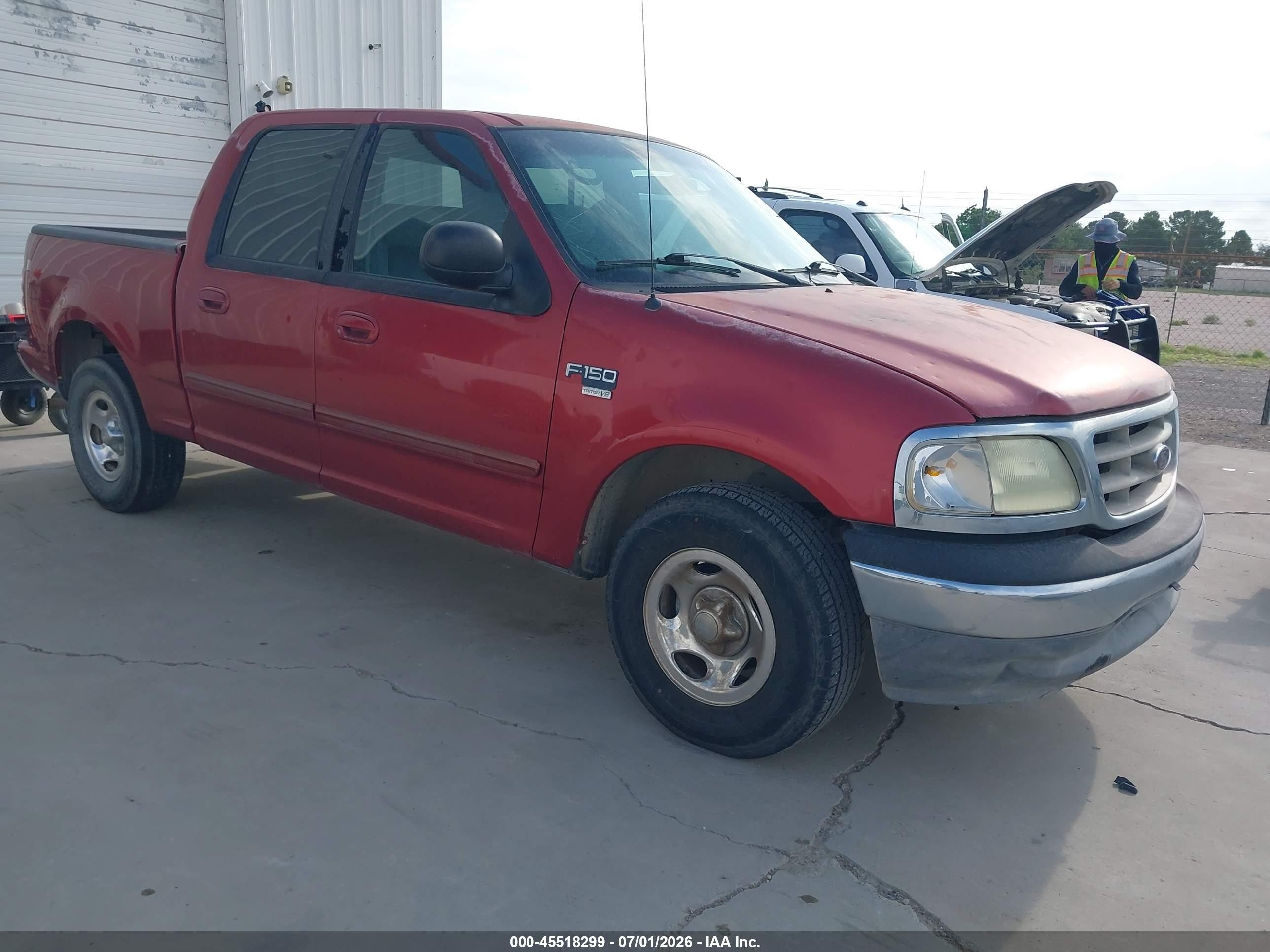 2003 Ford F-150 Lariat/xlt Red vin: 1FTRW07623KD36094