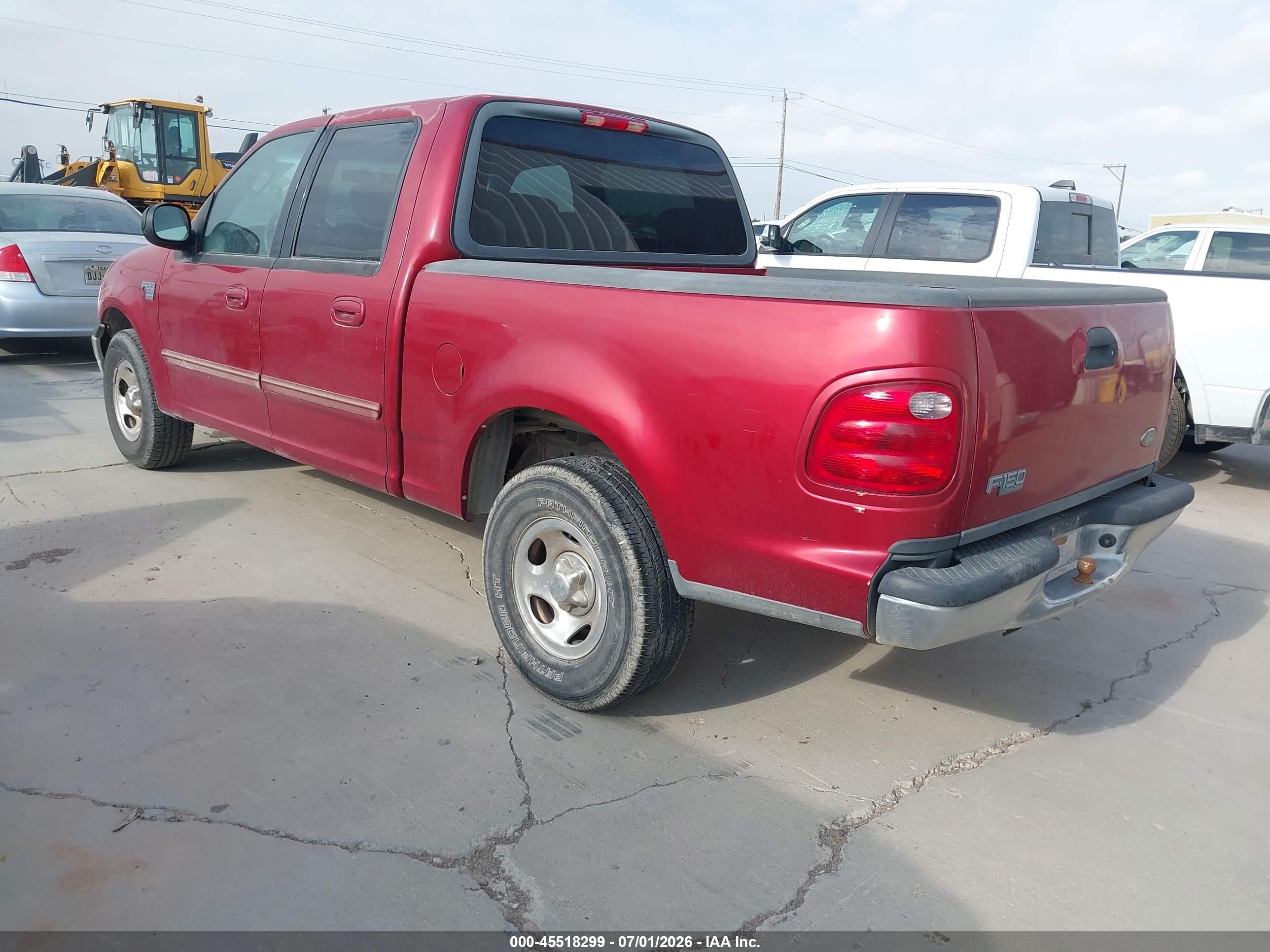 2003 Ford F-150 Lariat/xlt Red vin: 1FTRW07623KD36094
