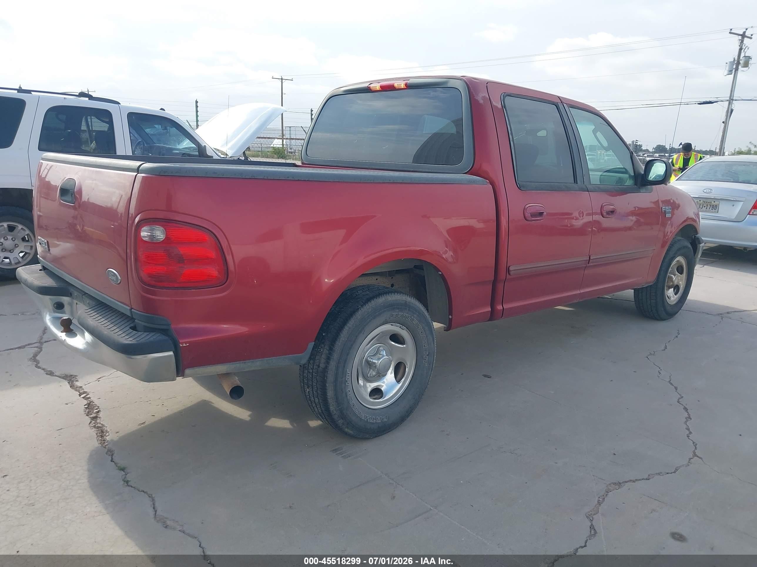 2003 Ford F-150 Lariat/xlt Red vin: 1FTRW07623KD36094