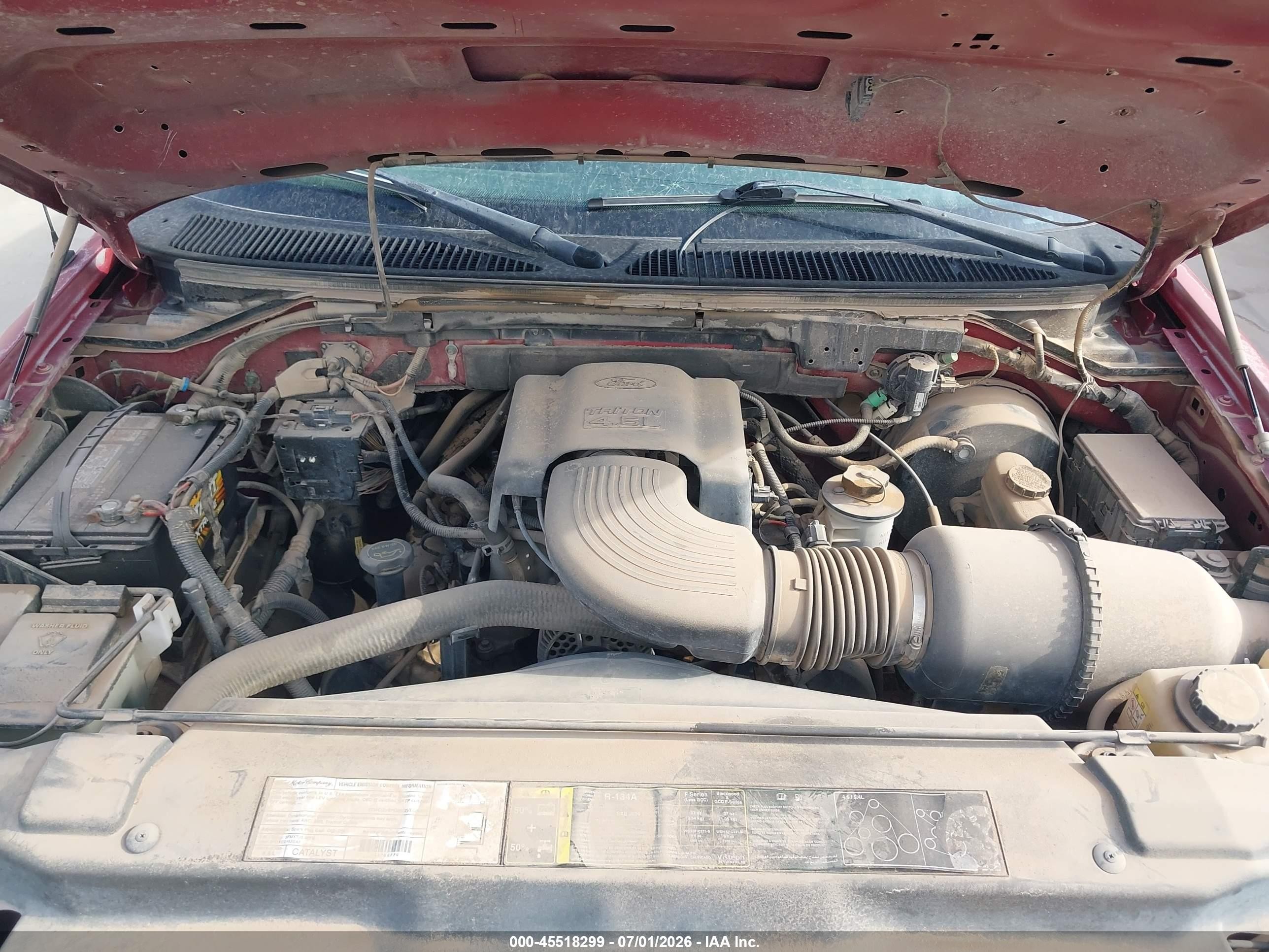 2003 Ford F-150 Lariat/xlt Red vin: 1FTRW07623KD36094