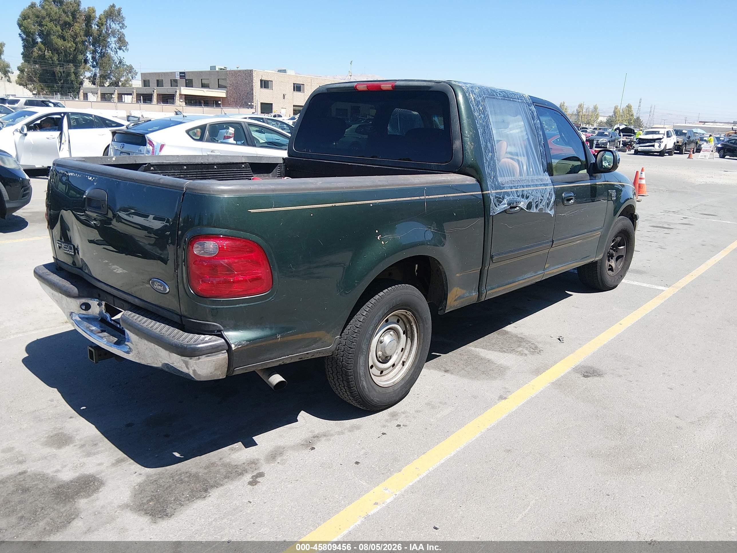 2002 Ford F-150 Lariat/xlt Green vin: 1FTRW07632KB40325
