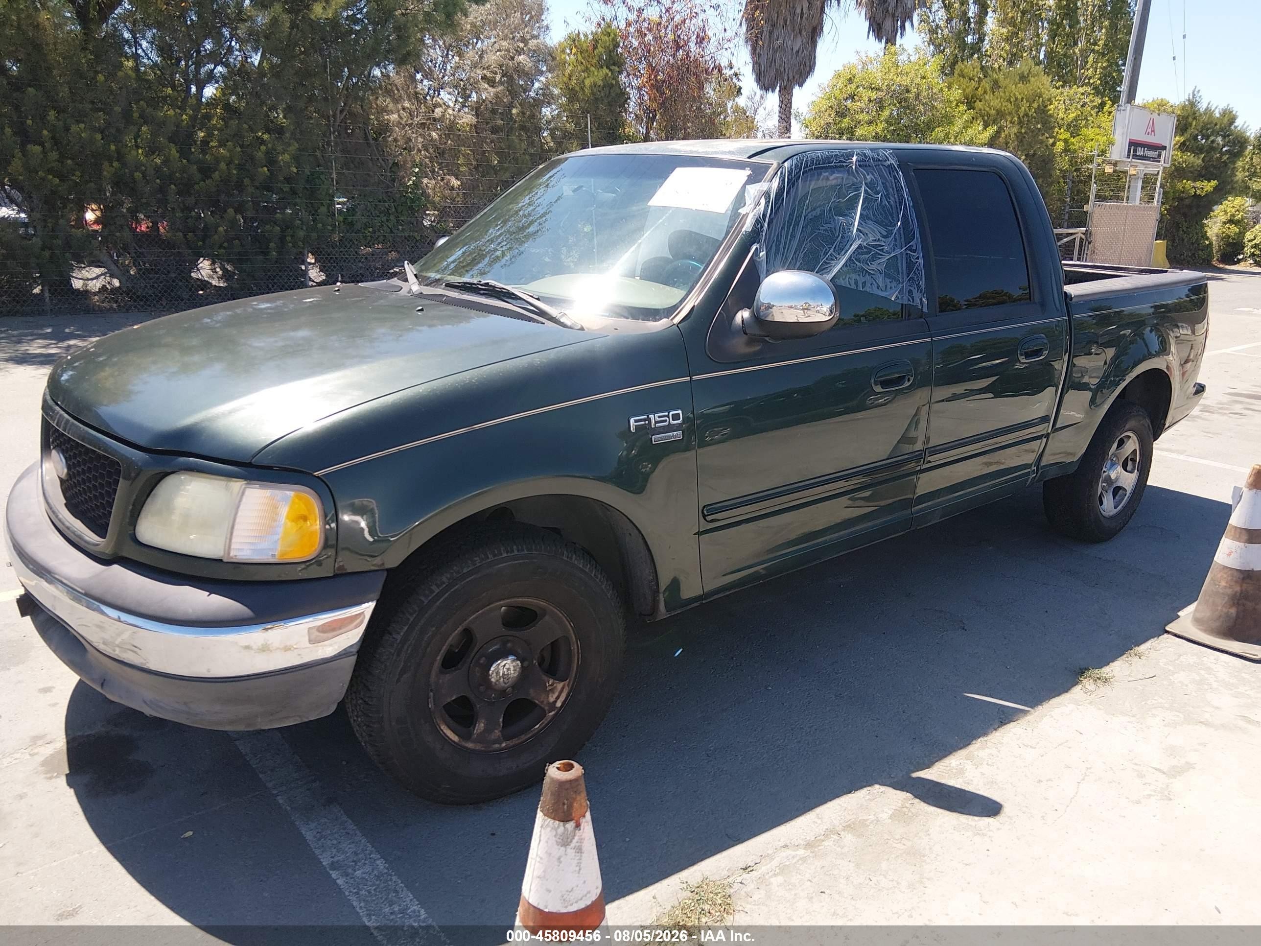 2002 Ford F-150 Lariat/xlt Green vin: 1FTRW07632KB40325