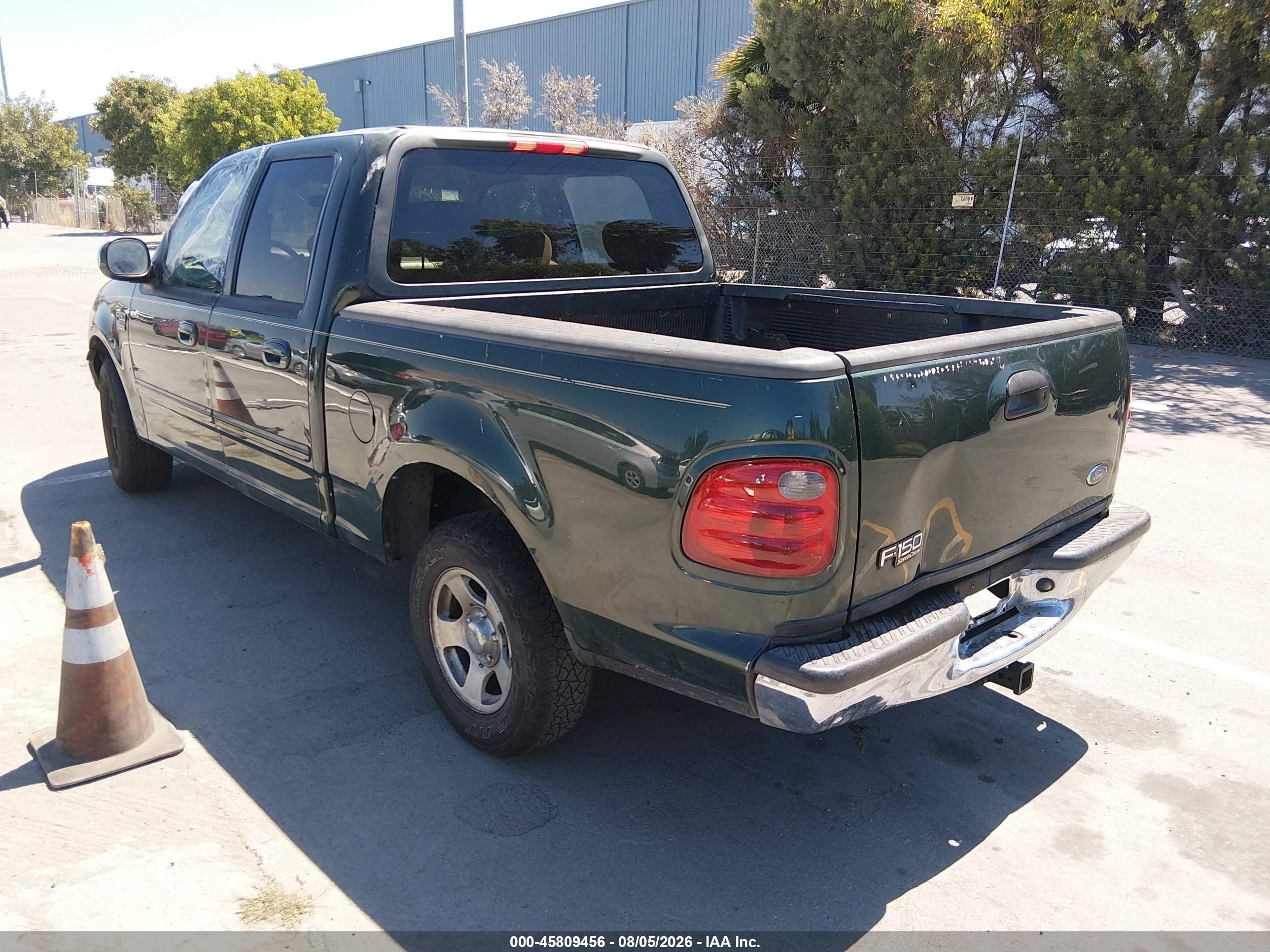 2002 Ford F-150 Lariat/xlt Green vin: 1FTRW07632KB40325