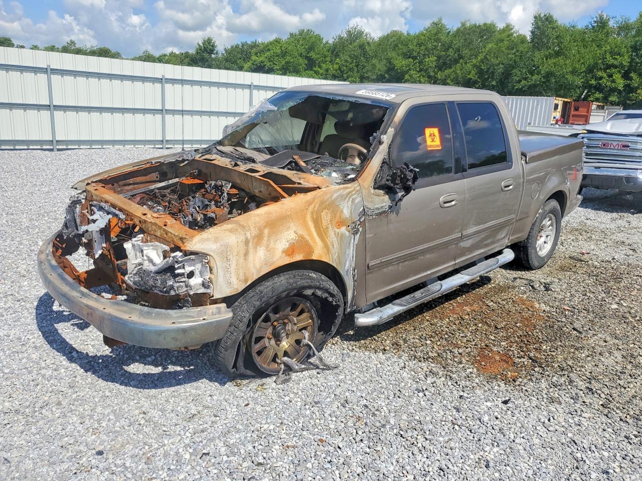 2002 Ford F150 Supercrew Burn vin: 1FTRW07632KD46874