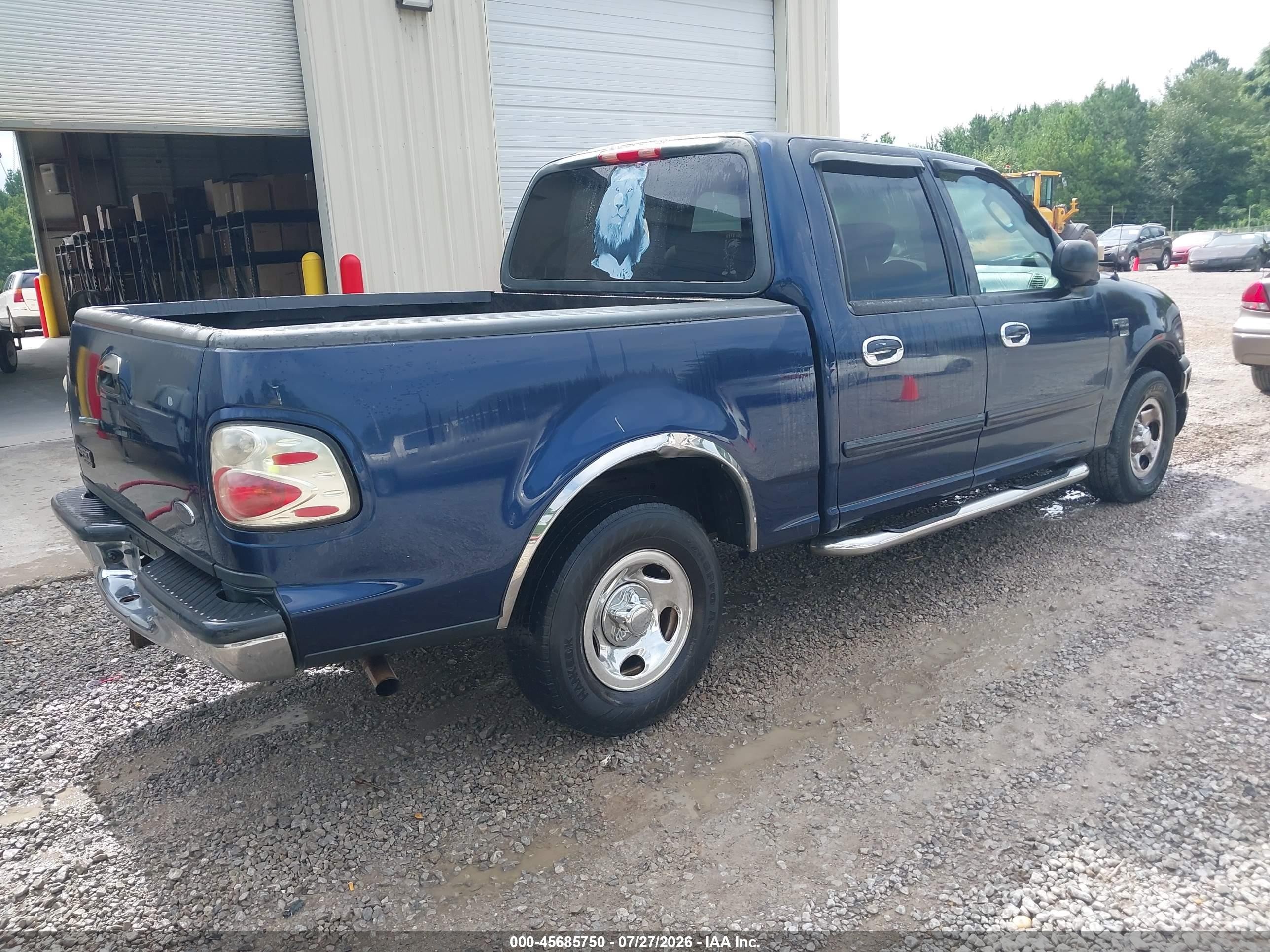 2003 Ford F-150 Lariat/xlt Blue vin: 1FTRW07633KB05804