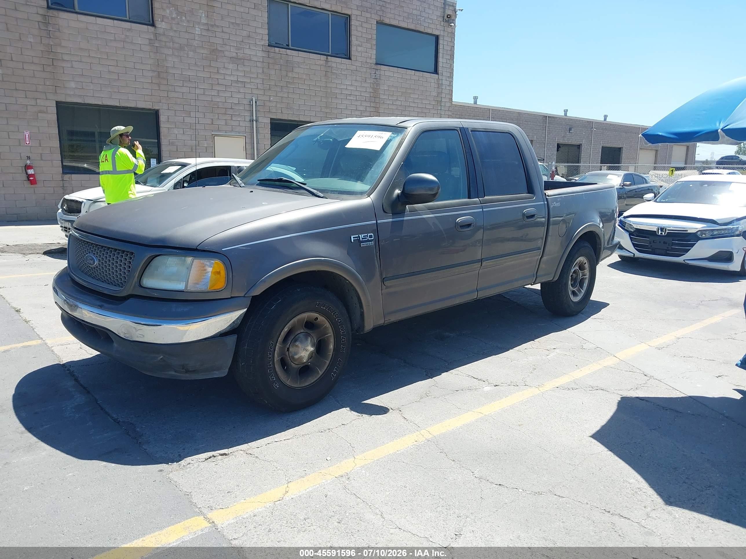 2003 Ford F-150 Lariat/xlt Gray vin: 1FTRW07633KB15121