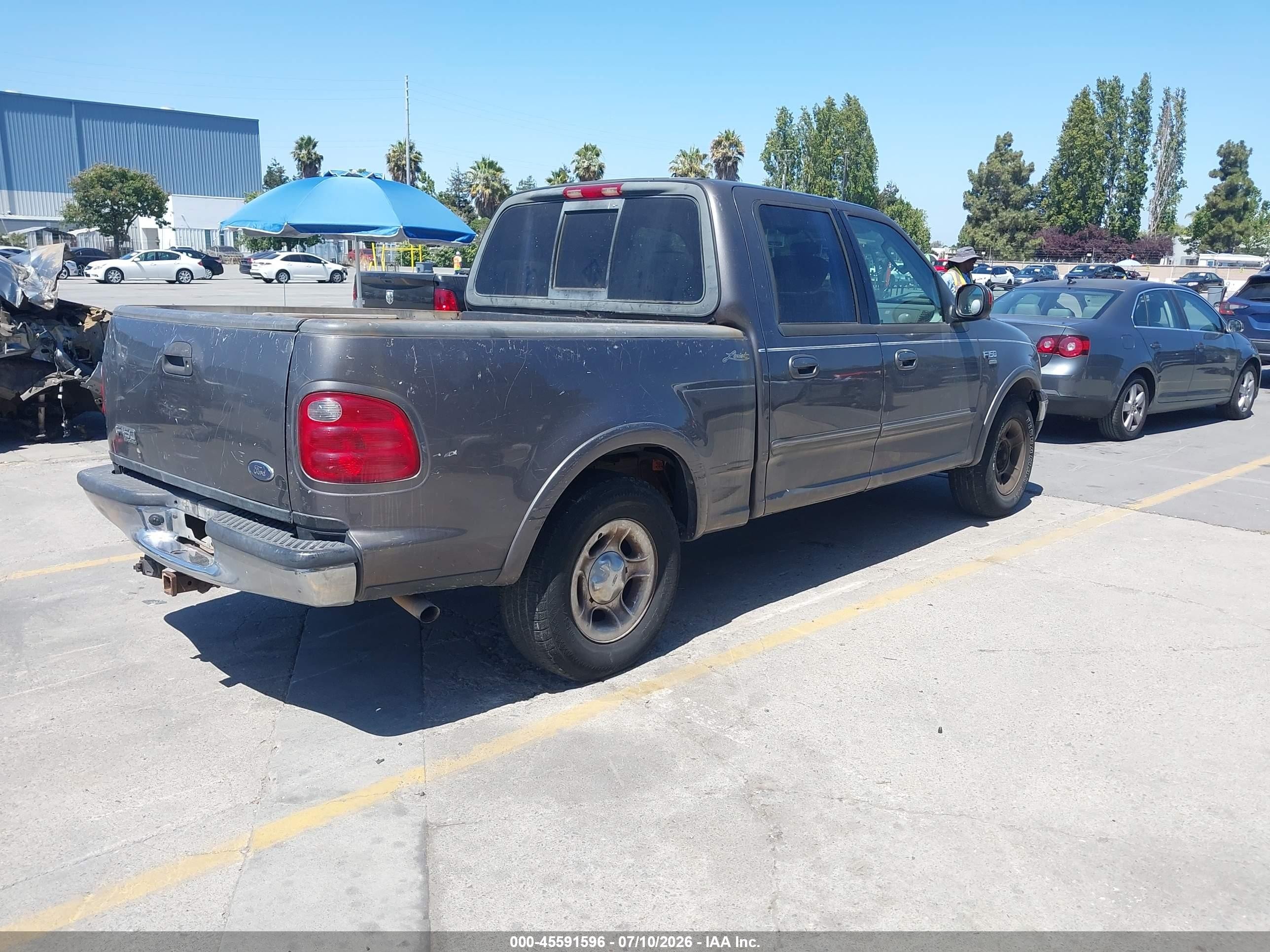 2003 Ford F-150 Lariat/xlt Gray vin: 1FTRW07633KB15121