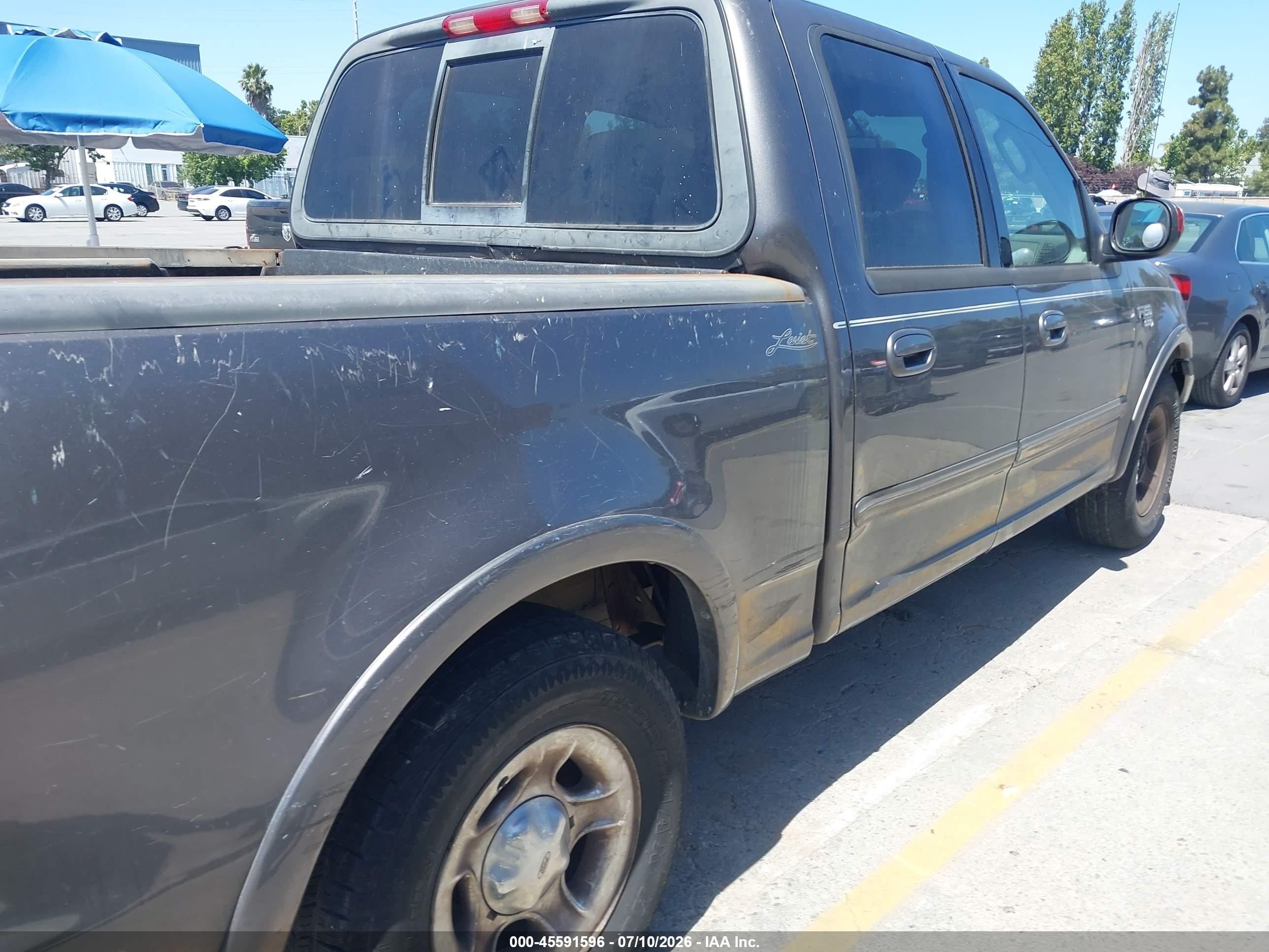 2003 Ford F-150 Lariat/xlt Gray vin: 1FTRW07633KB15121