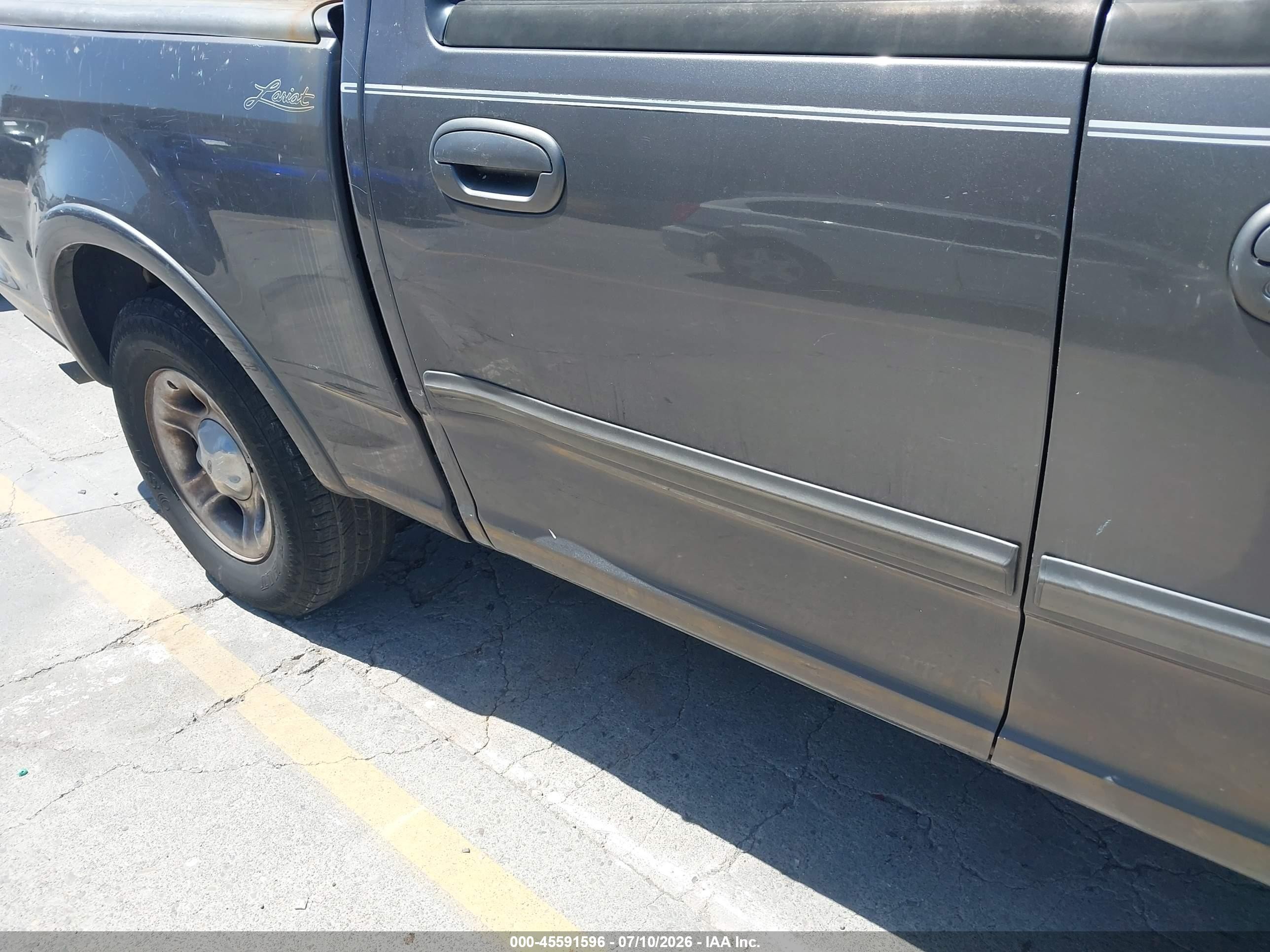 2003 Ford F-150 Lariat/xlt Gray vin: 1FTRW07633KB15121