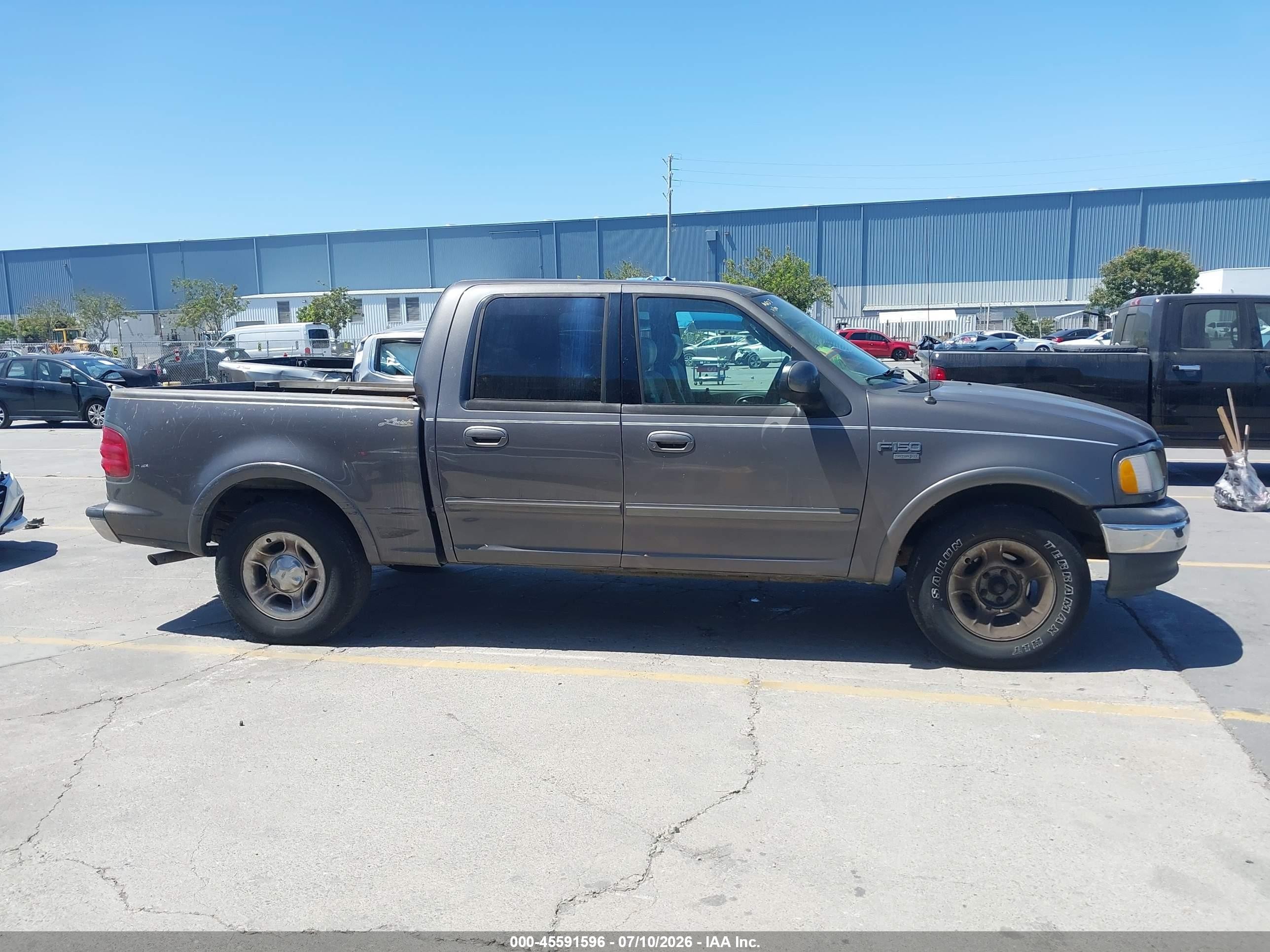 2003 Ford F-150 Lariat/xlt Gray vin: 1FTRW07633KB15121