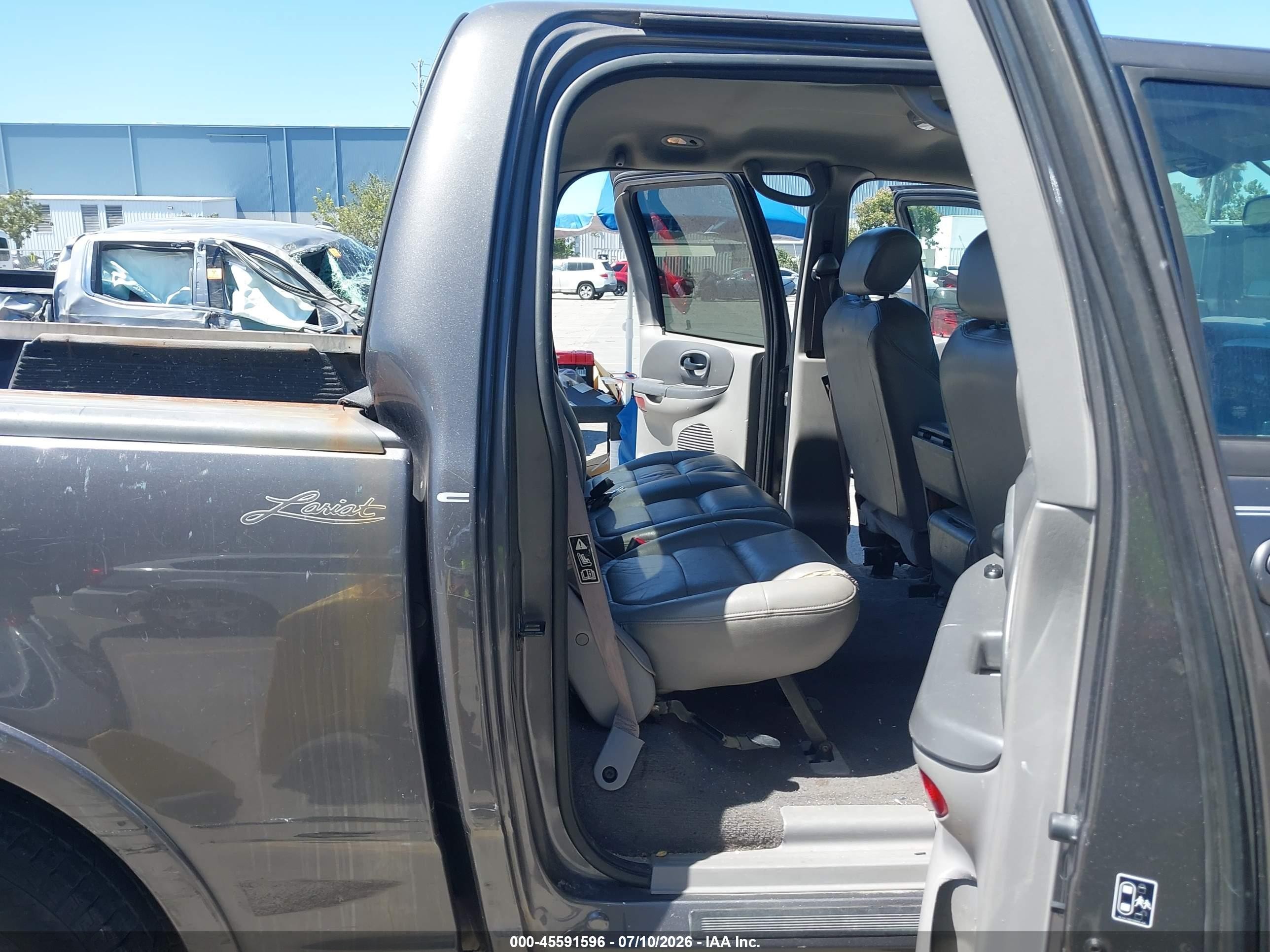2003 Ford F-150 Lariat/xlt Gray vin: 1FTRW07633KB15121