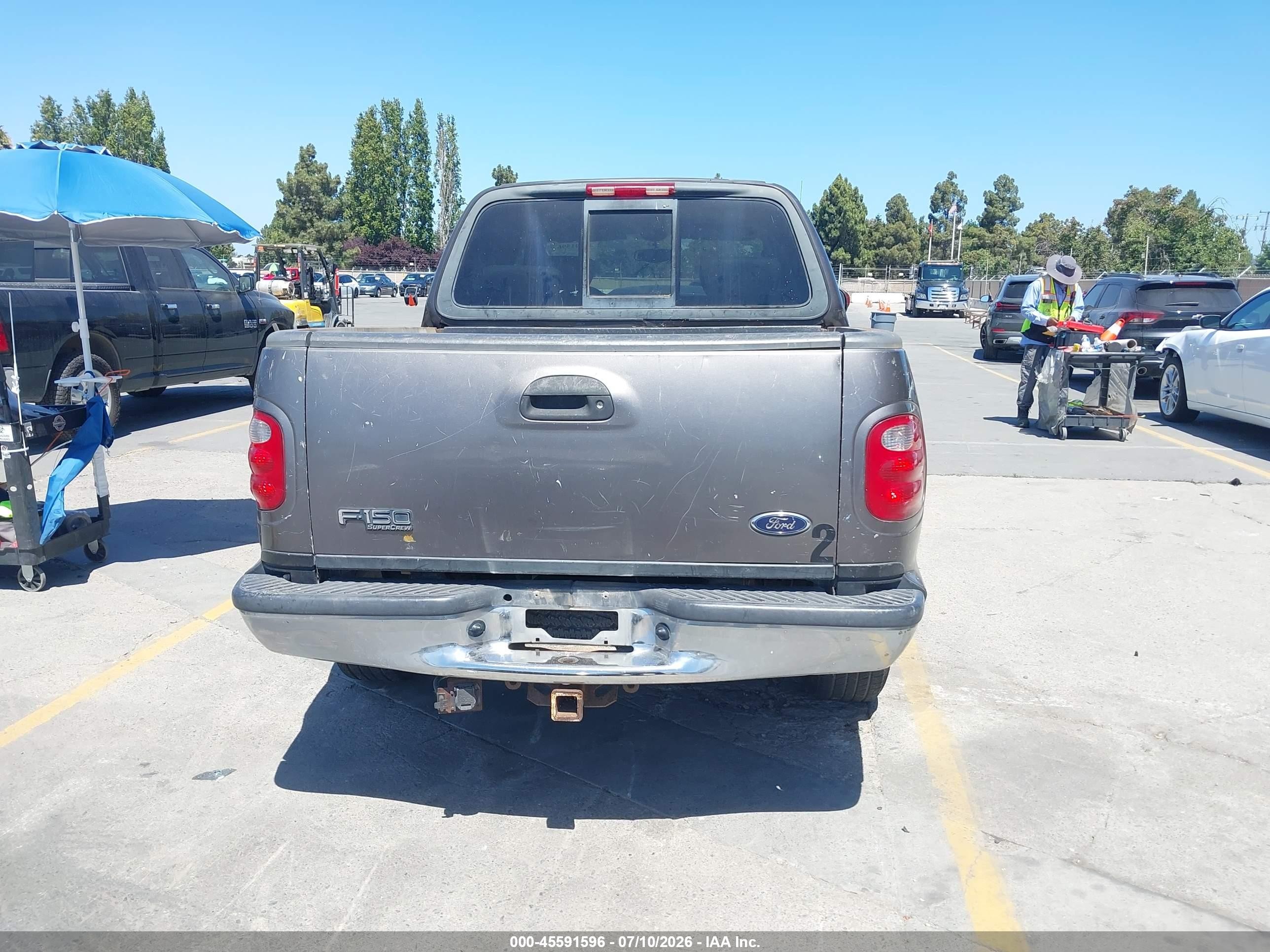 2003 Ford F-150 Lariat/xlt Gray vin: 1FTRW07633KB15121