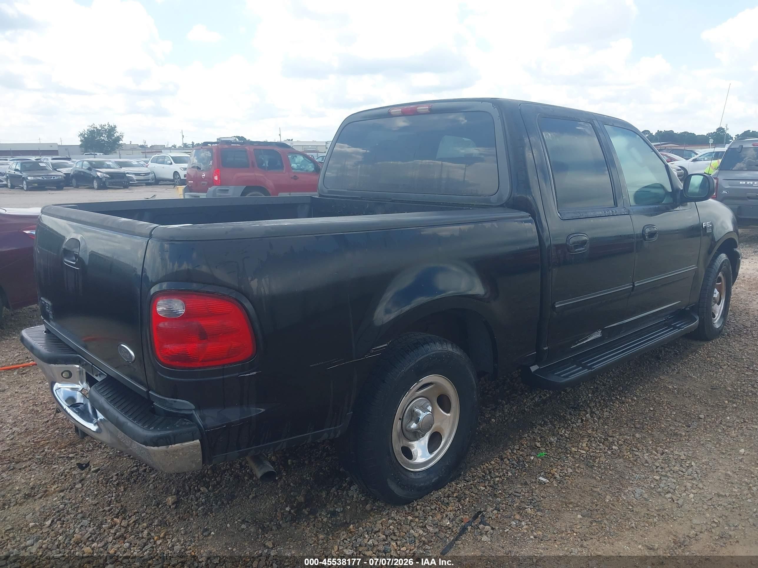 2003 Ford F-150 Lariat/xlt Black vin: 1FTRW07633KB21260