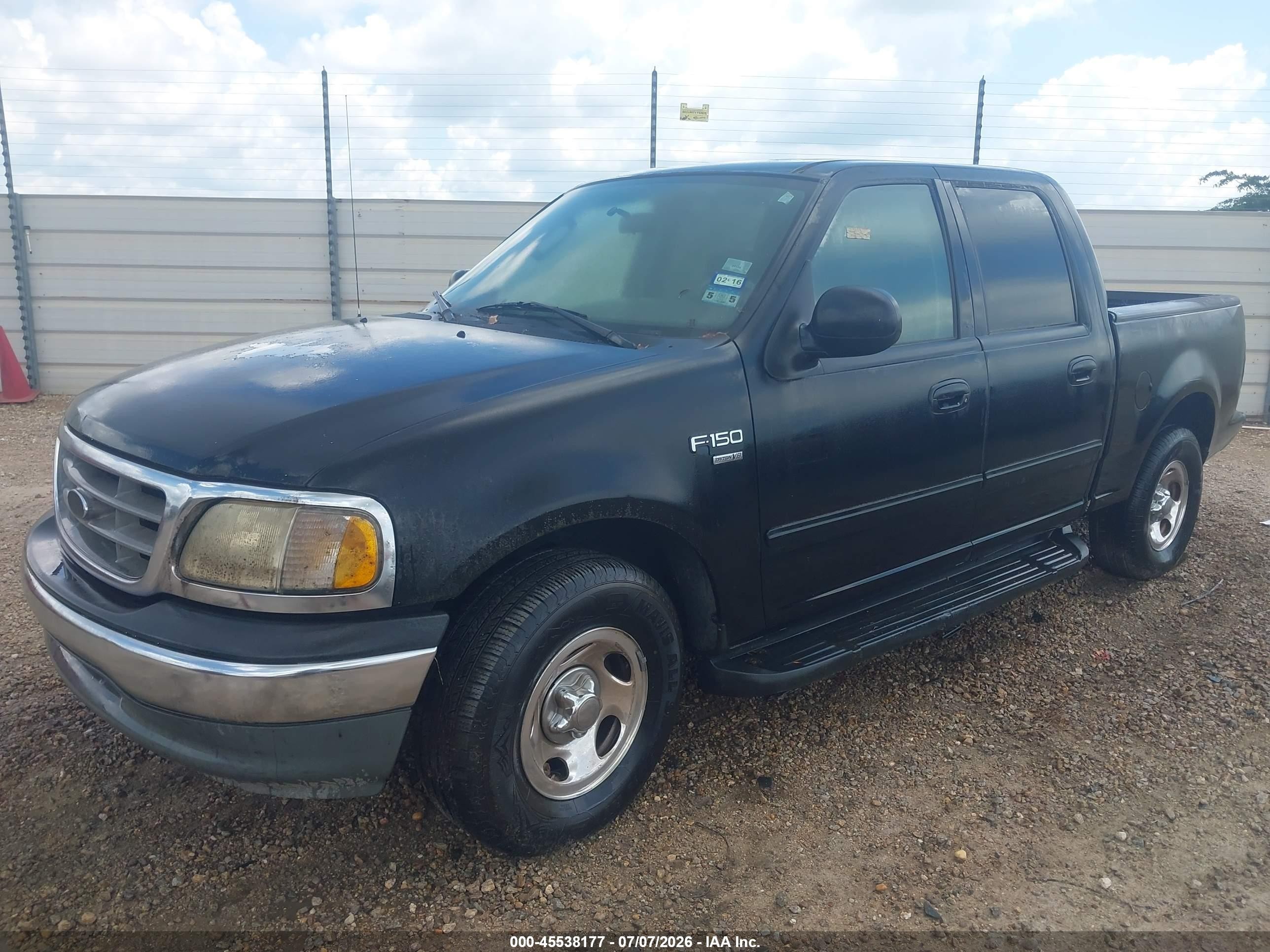 2003 Ford F-150 Lariat/xlt Black vin: 1FTRW07633KB21260