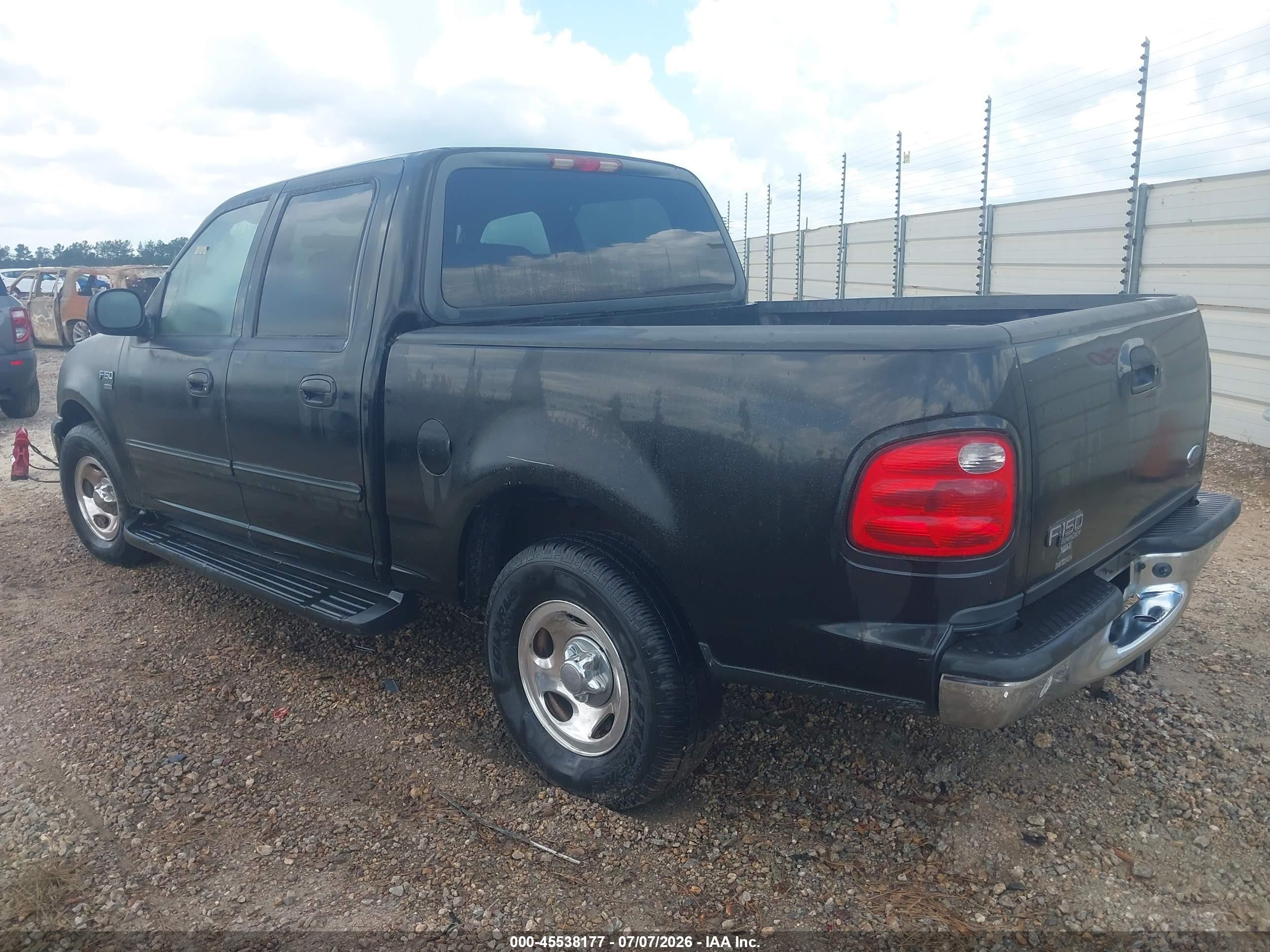 2003 Ford F-150 Lariat/xlt Black vin: 1FTRW07633KB21260