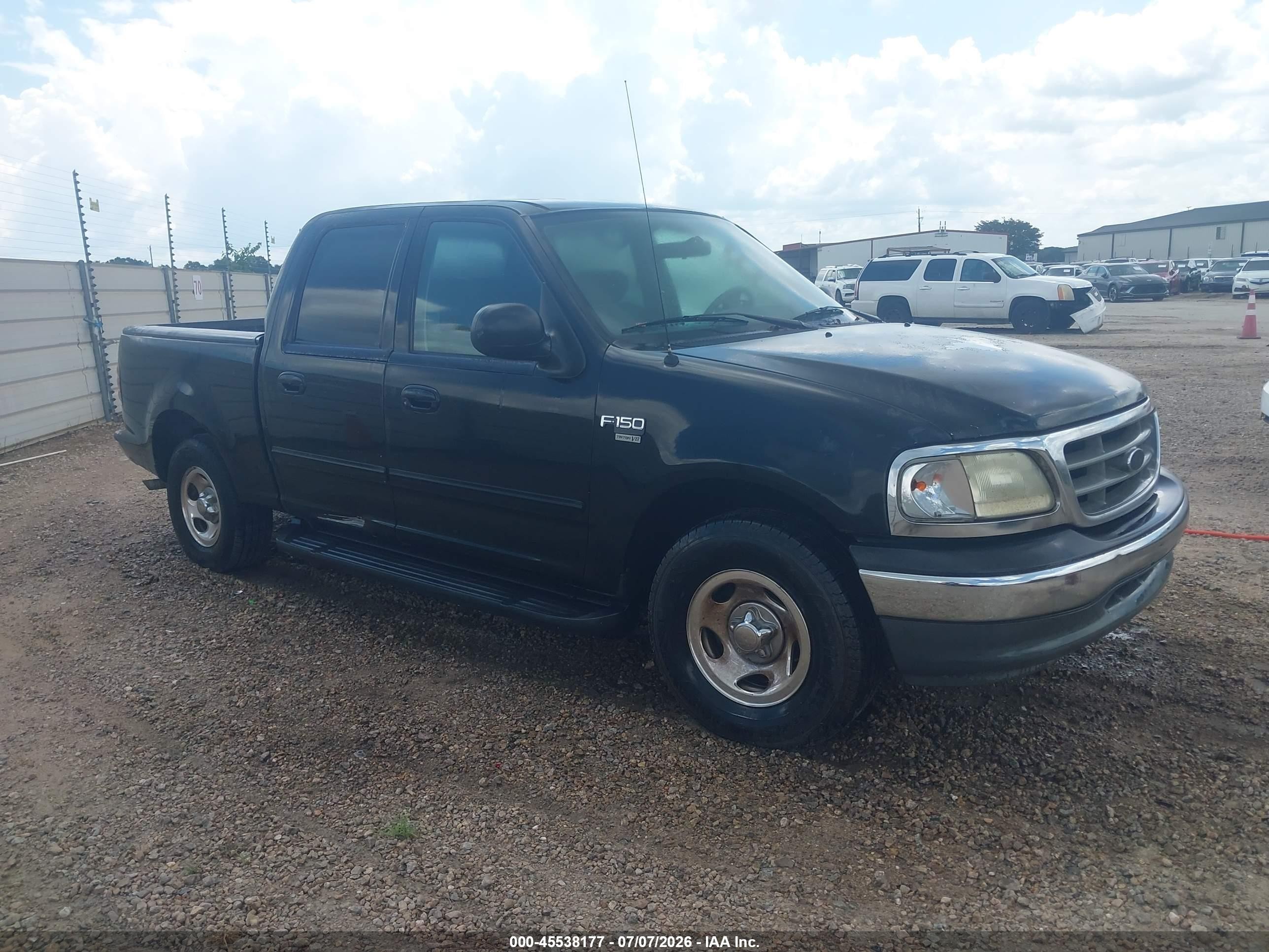 2003 Ford F-150 Lariat/xlt Black vin: 1FTRW07633KB21260