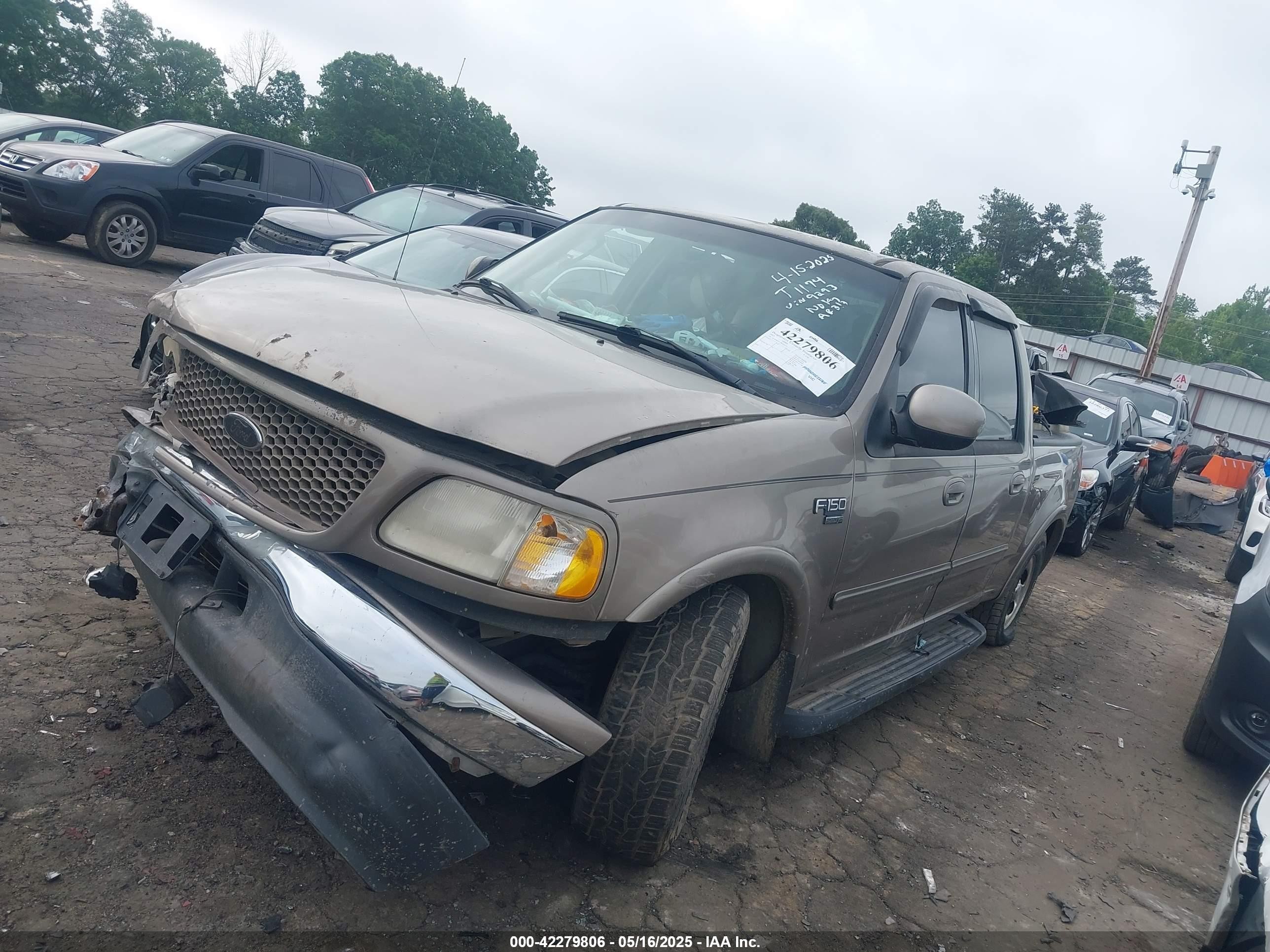 2003 Ford F-150 Lariat/xlt Beige vin: 1FTRW07633KB29293