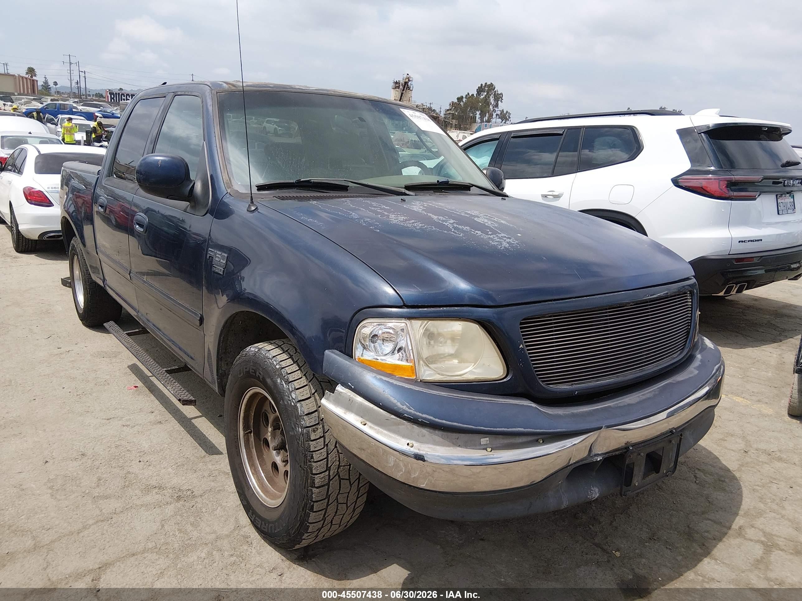 2003 Ford F-150 Lariat/xlt Синий vin: 1FTRW07633KB40648