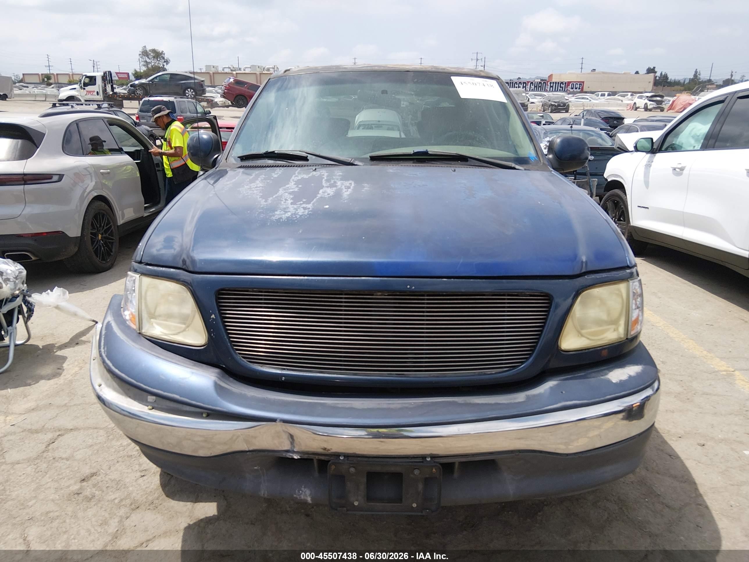 2003 Ford F-150 Lariat/xlt Синий vin: 1FTRW07633KB40648